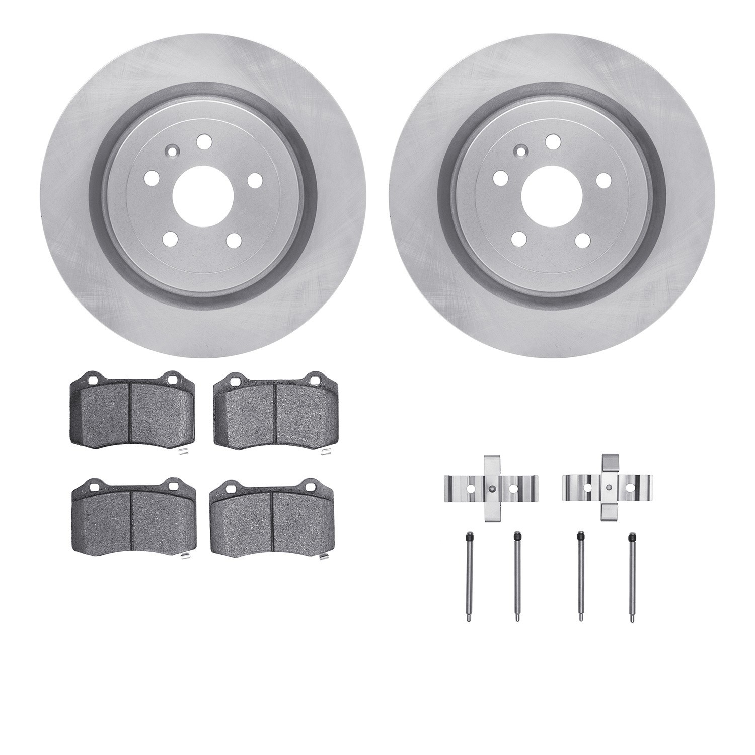 DYN 6612-47031 DFC Rotors with EURO 5000 Ceramic Brake Pads includes Hardware