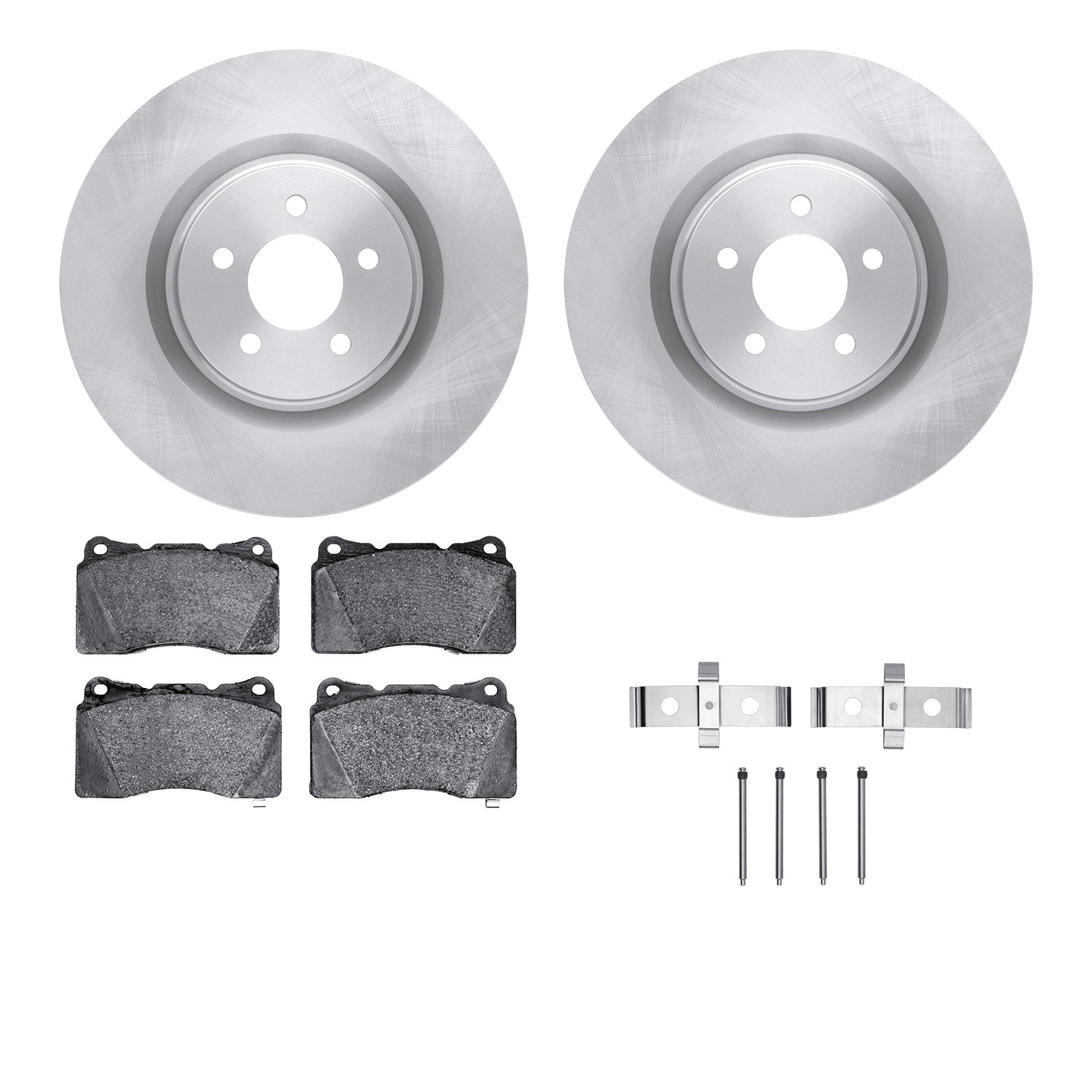 DYN 6612-54051 DFC Rotors with EURO 5000 Ceramic Brake Pads includes Hardware
