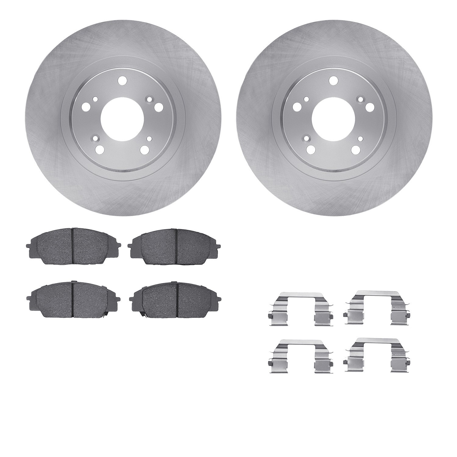 DYN 6612-59023 DFC Rotors with EURO 5000 Ceramic Brake Pads includes Hardware