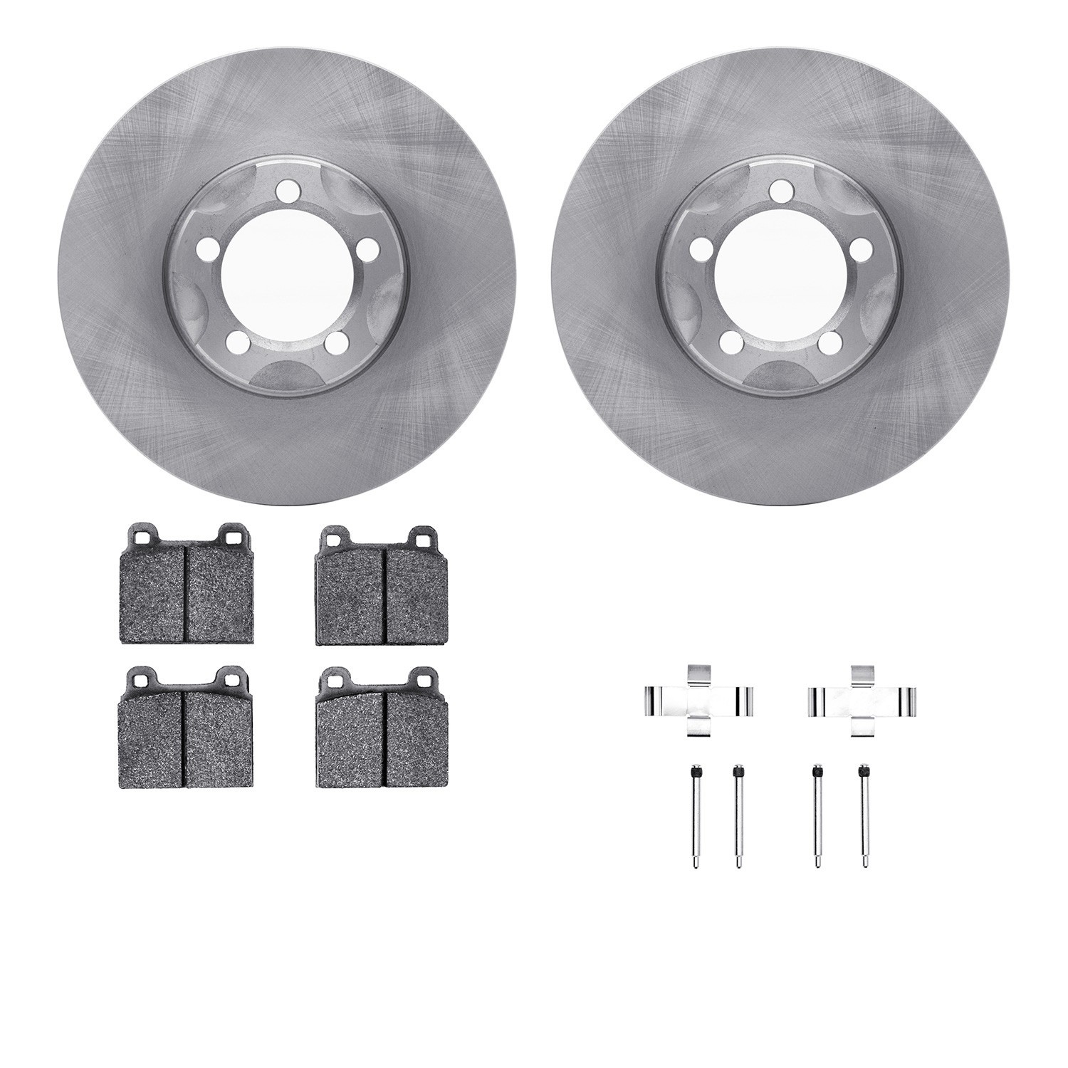 DYN 6612-63010 DFC Rotors with EURO 5000 Ceramic Brake Pads includes Hardware