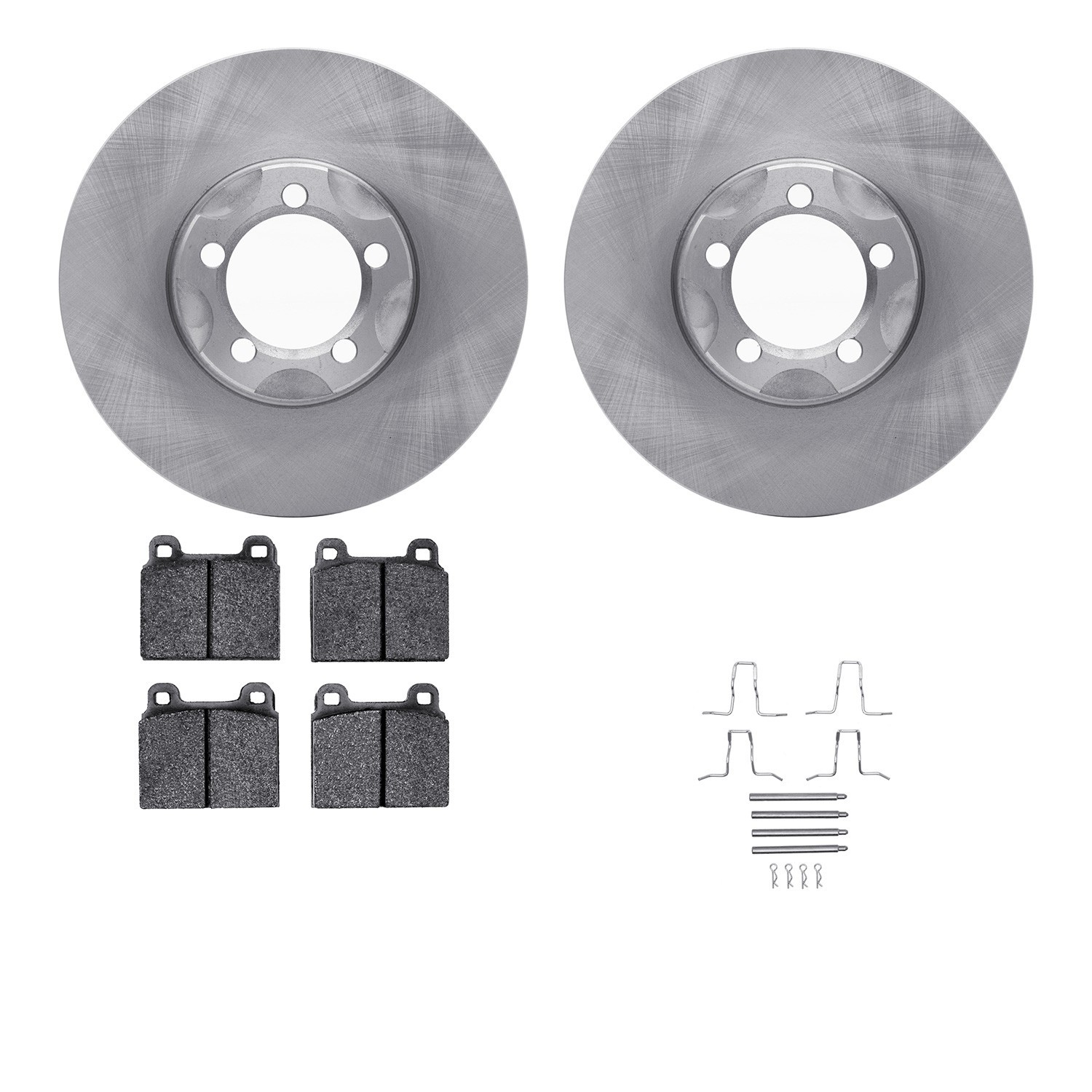 DYN 6612-63011 DFC Rotors with EURO 5000 Ceramic Brake Pads includes Hardware