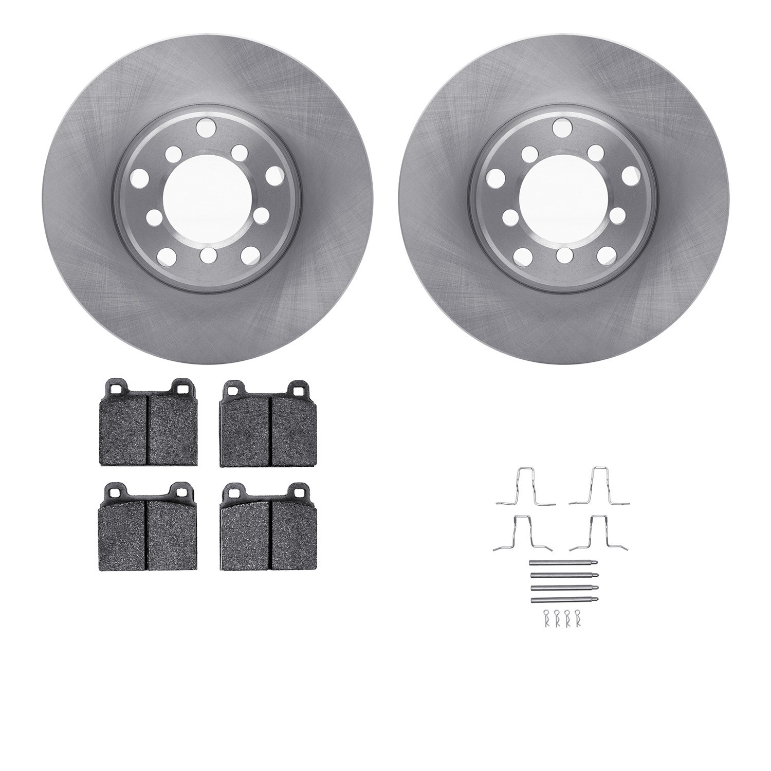 DYN 6612-63023 DFC Rotors with EURO 5000 Ceramic Brake Pads includes Hardware