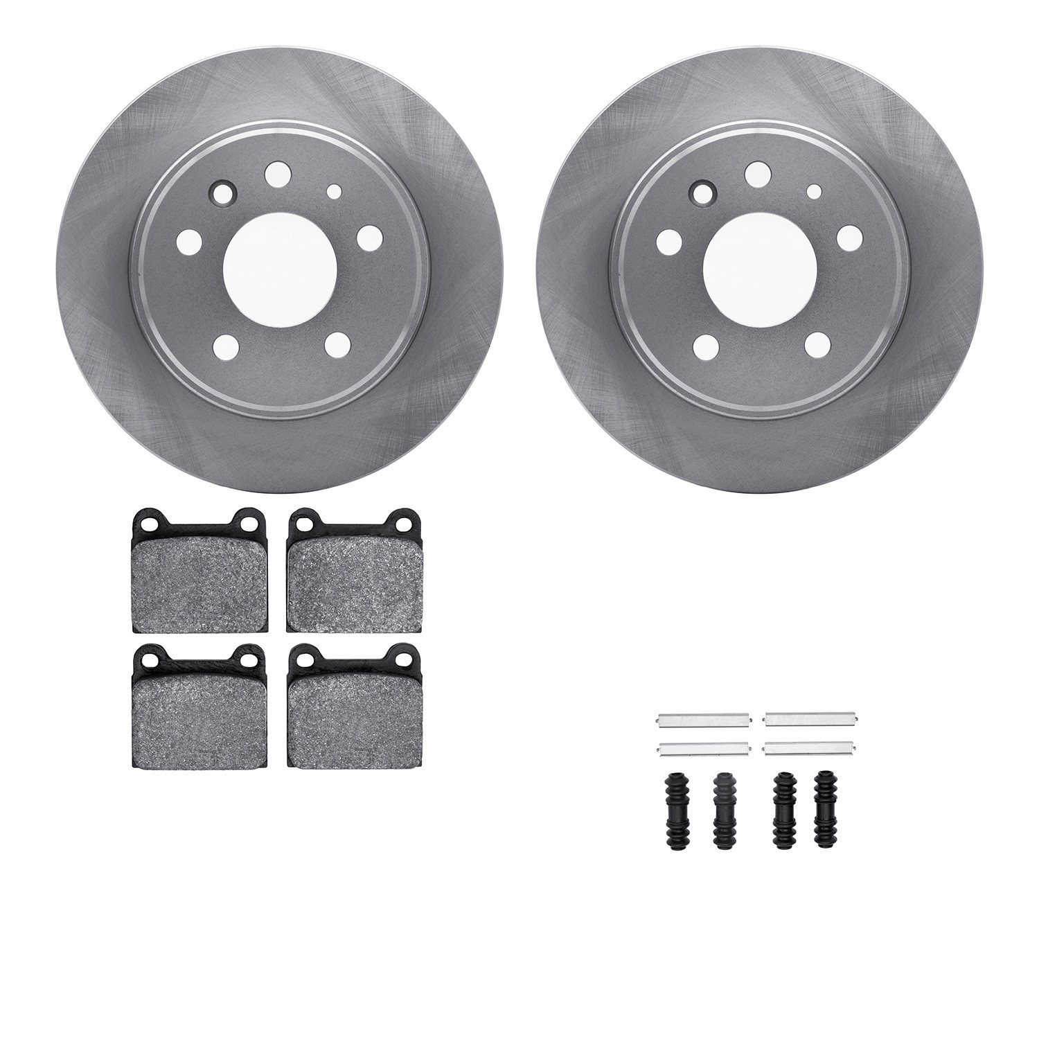 DYN 6612-63033 DFC Rotors with EURO 5000 Ceramic Brake Pads includes Hardware