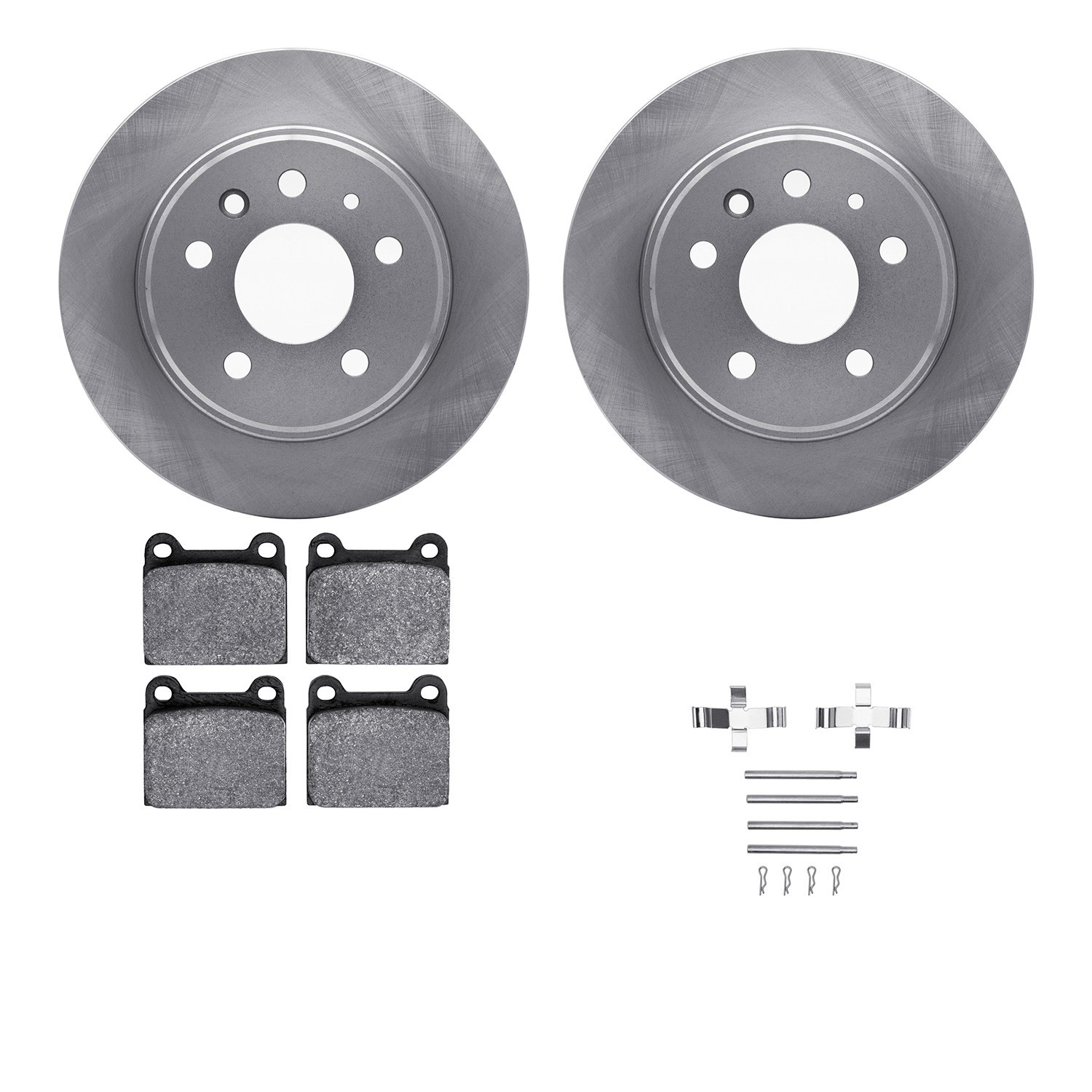 DYN 6612-63034 DFC Rotors with EURO 5000 Ceramic Brake Pads includes Hardware