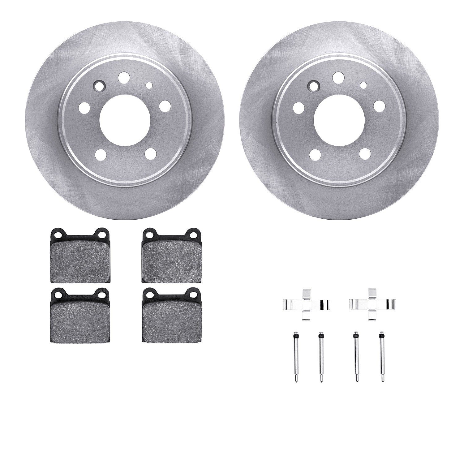 DYN 6612-63035 DFC Rotors with EURO 5000 Ceramic Brake Pads includes Hardware