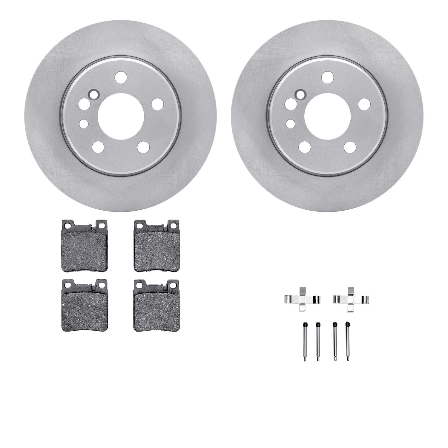 DYN 6612-63163 DFC Rotors with EURO 5000 Ceramic Brake Pads includes Hardware