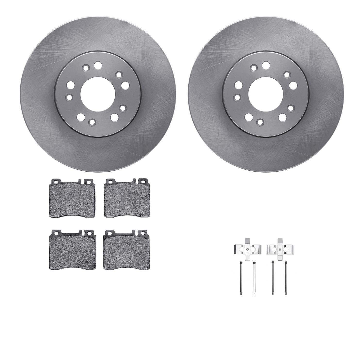 DYN 6612-63167 DFC Rotors with EURO 5000 Ceramic Brake Pads includes Hardware