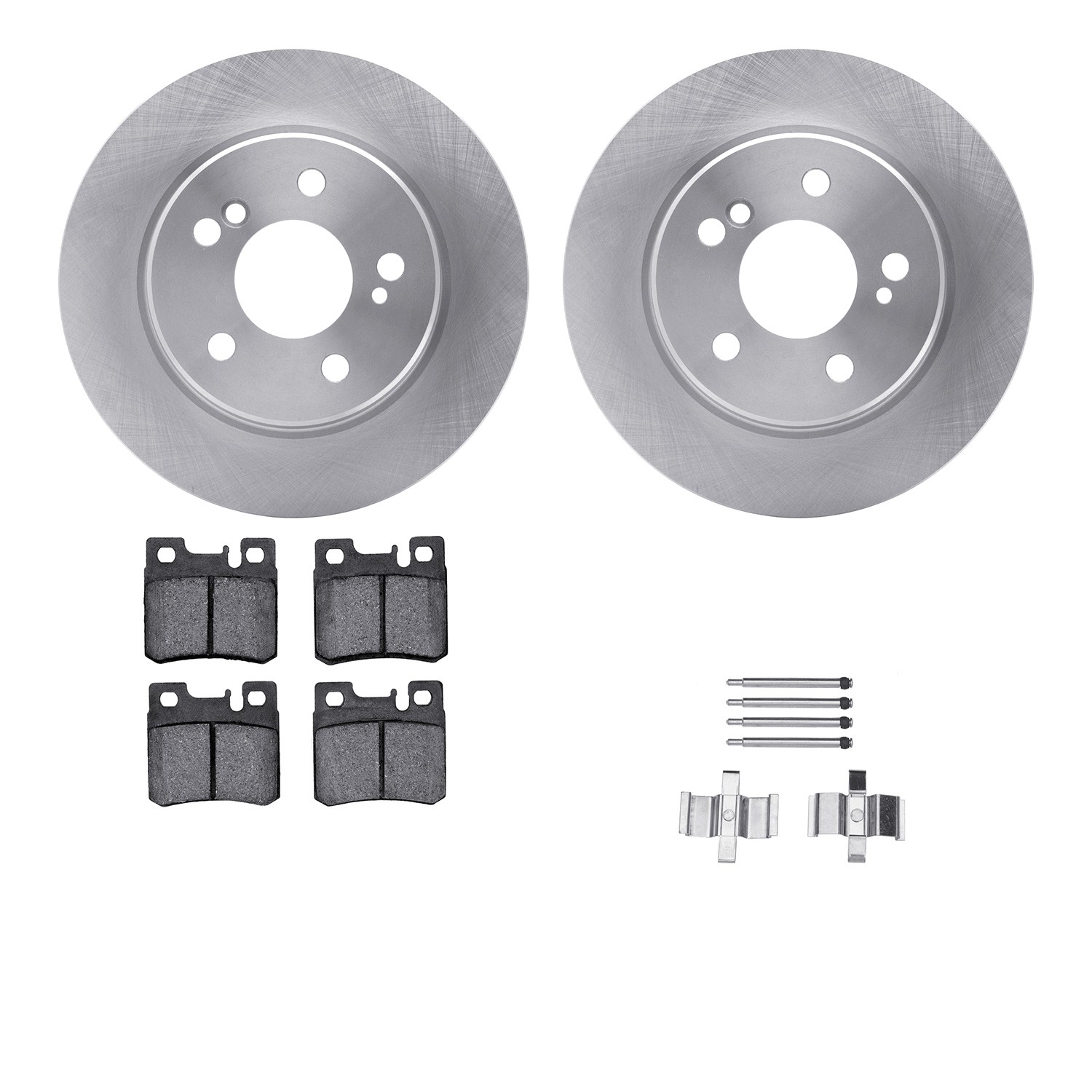 DYN 6612-63179 DFC Rotors with EURO 5000 Ceramic Brake Pads includes Hardware