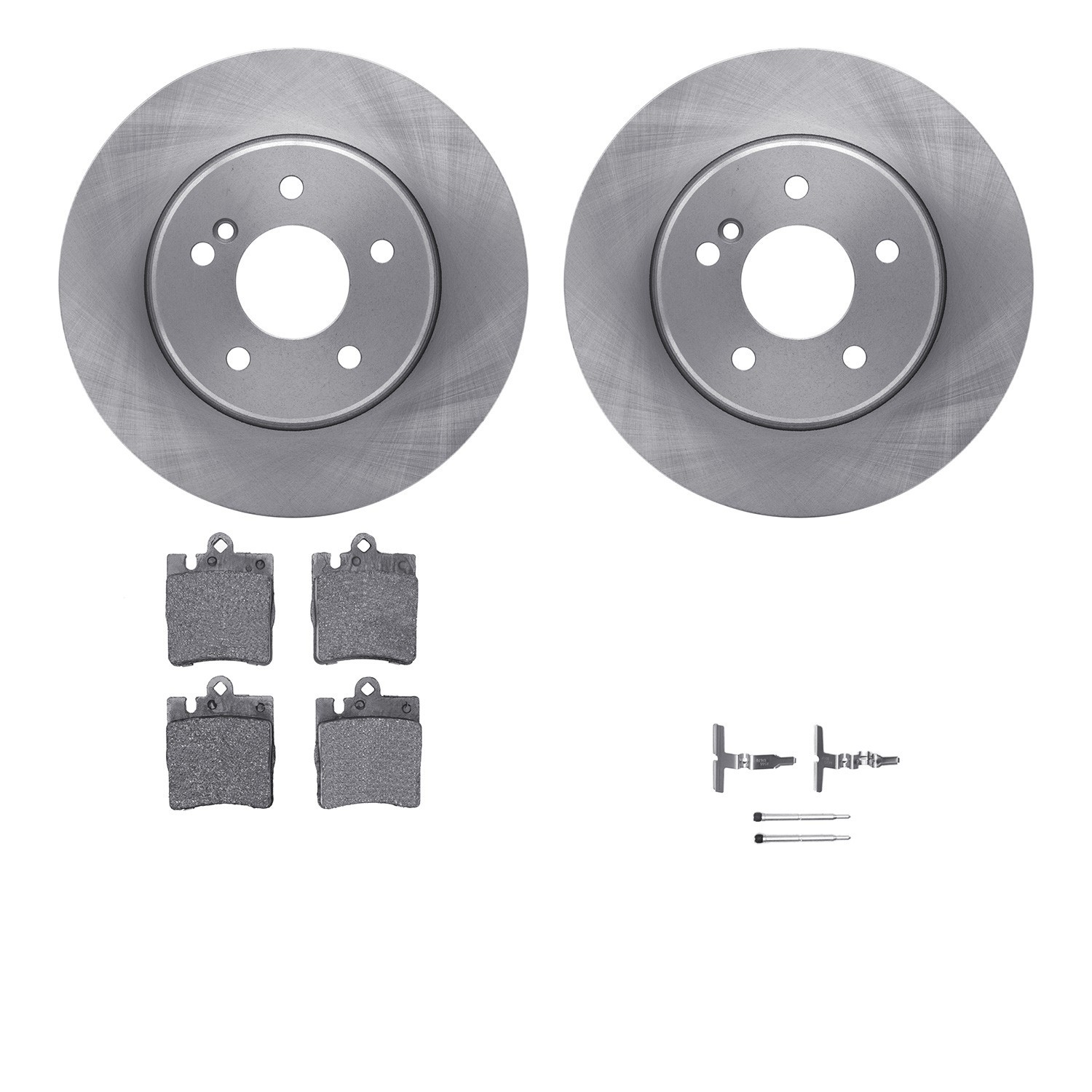 DYN 6612-63209 DFC Rotors with EURO 5000 Ceramic Brake Pads includes Hardware