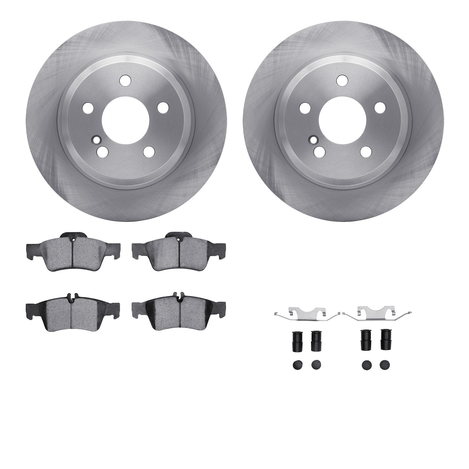 DYN 6612-63282 DFC Rotors with EURO 5000 Ceramic Brake Pads includes Hardware