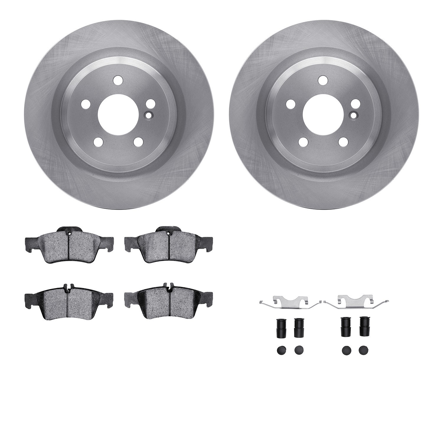 DYN 6612-63324 DFC Rotors with EURO 5000 Ceramic Brake Pads includes Hardware
