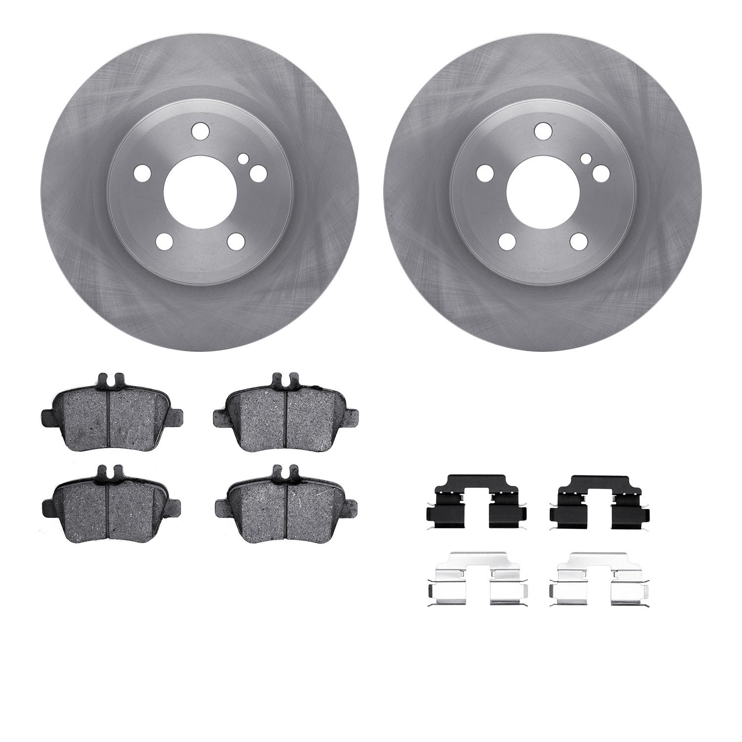 DYN 6612-63355 DFC Rotors with EURO 5000 Ceramic Brake Pads includes Hardware