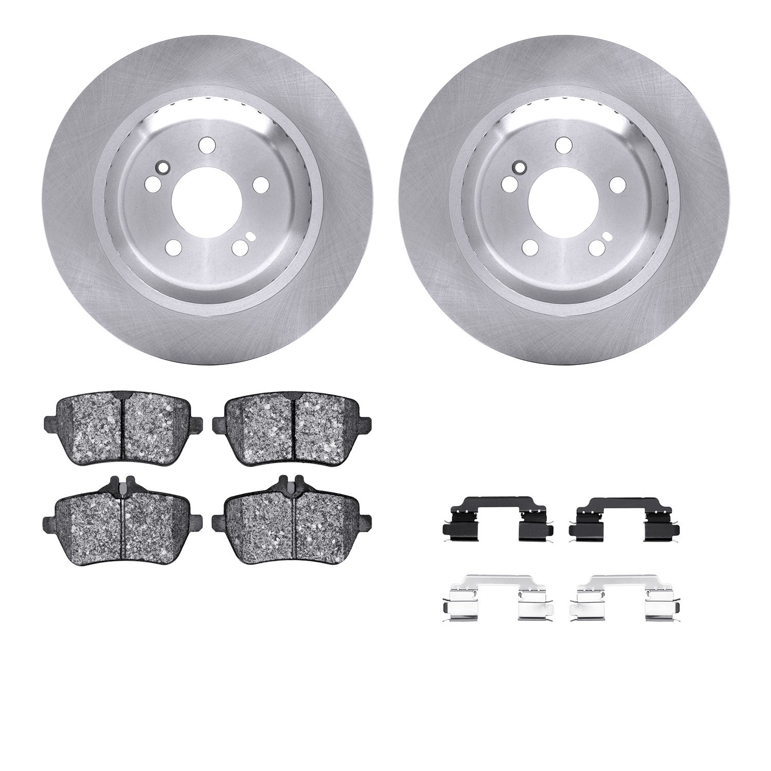 DYN 6612-63369 DFC Rotors with EURO 5000 Ceramic Brake Pads includes Hardware