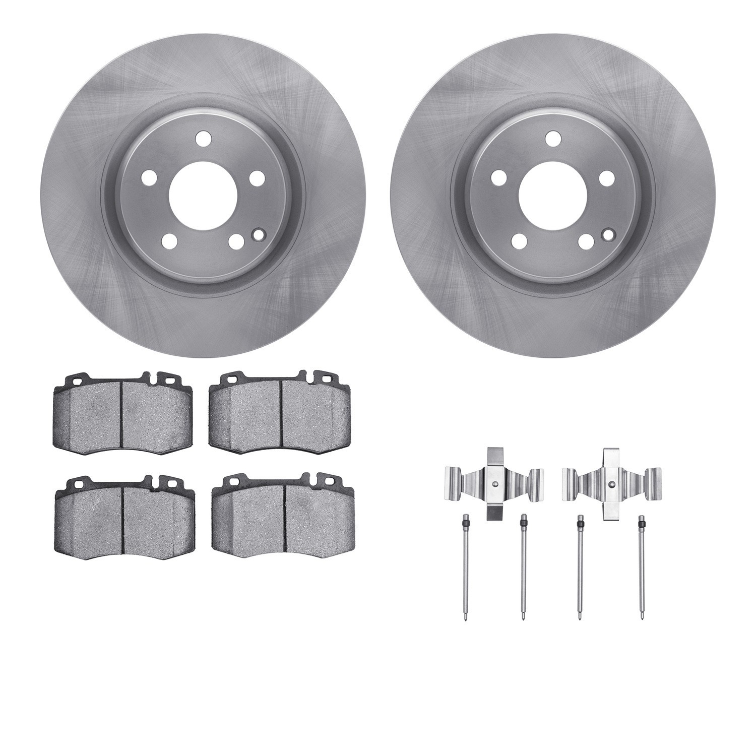 DYN 6612-63403 DFC Rotors with EURO 5000 Ceramic Brake Pads includes Hardware