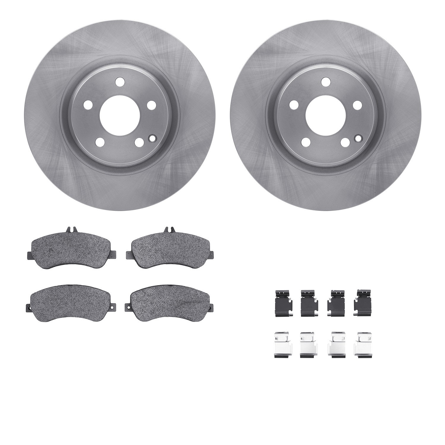 DYN 6612-63405 DFC Rotors with EURO 5000 Ceramic Brake Pads includes Hardware