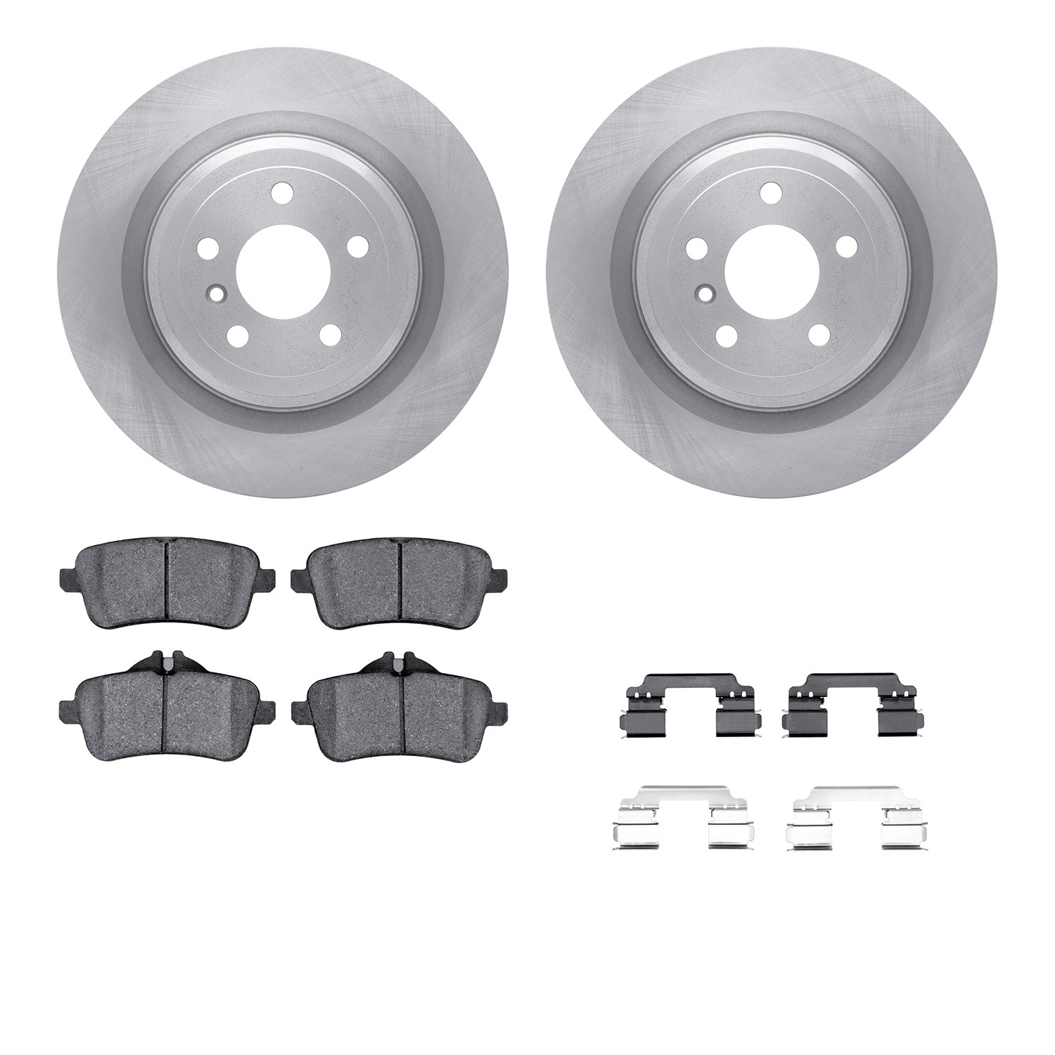 DYN 6612-63428 DFC Rotors with EURO 5000 Ceramic Brake Pads includes Hardware