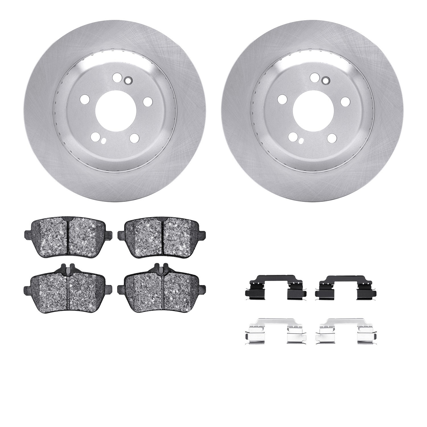 DYN 6612-63464 DFC Rotors with EURO 5000 Ceramic Brake Pads includes Hardware