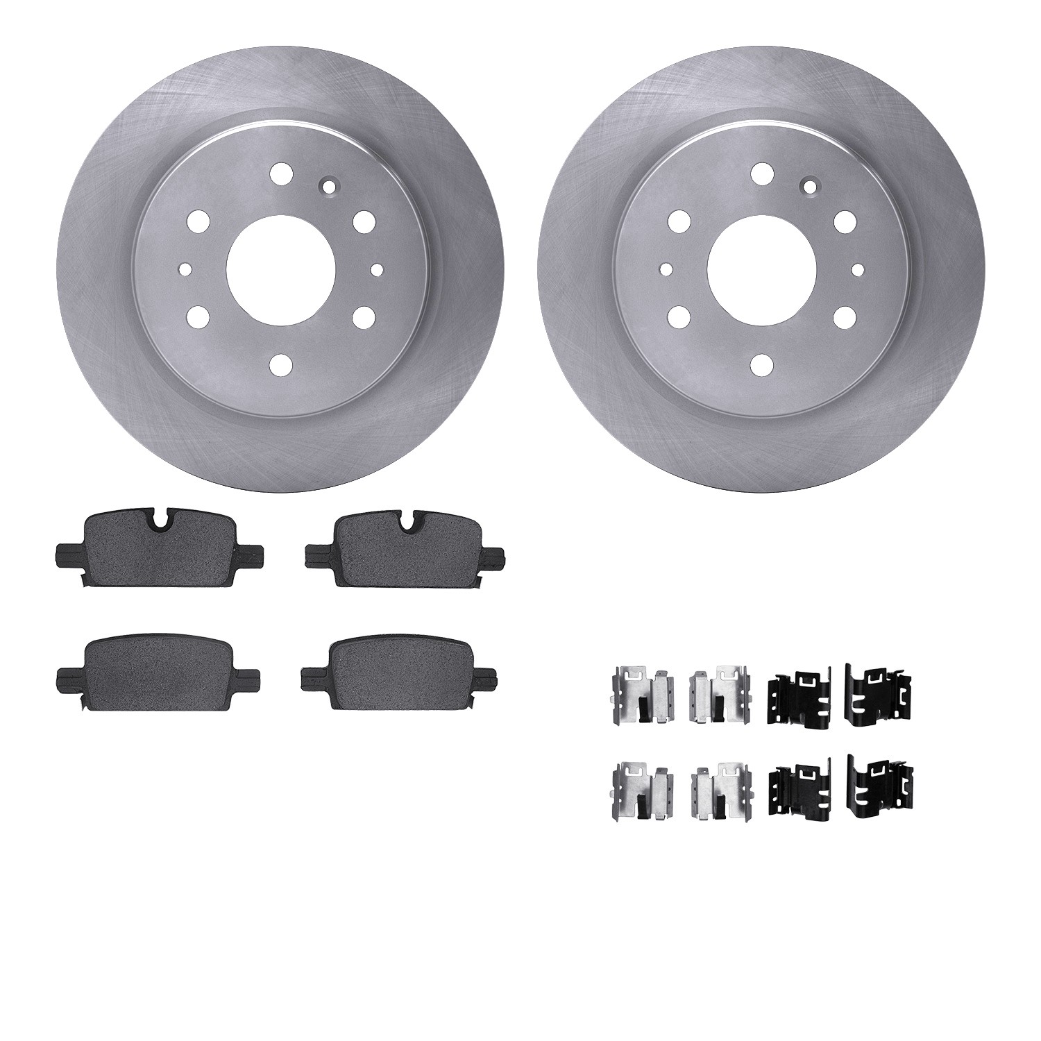 DYN 6612-63468 DFC Rotors with EURO 5000 Ceramic Brake Pads includes Hardware