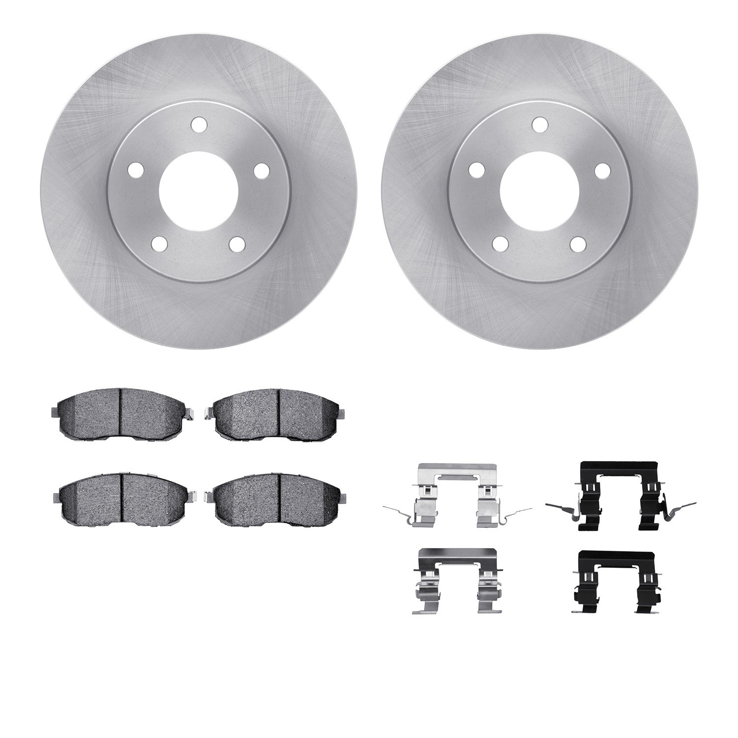DYN 6612-67003 DFC Rotors with EURO 5000 Ceramic Brake Pads includes Hardware