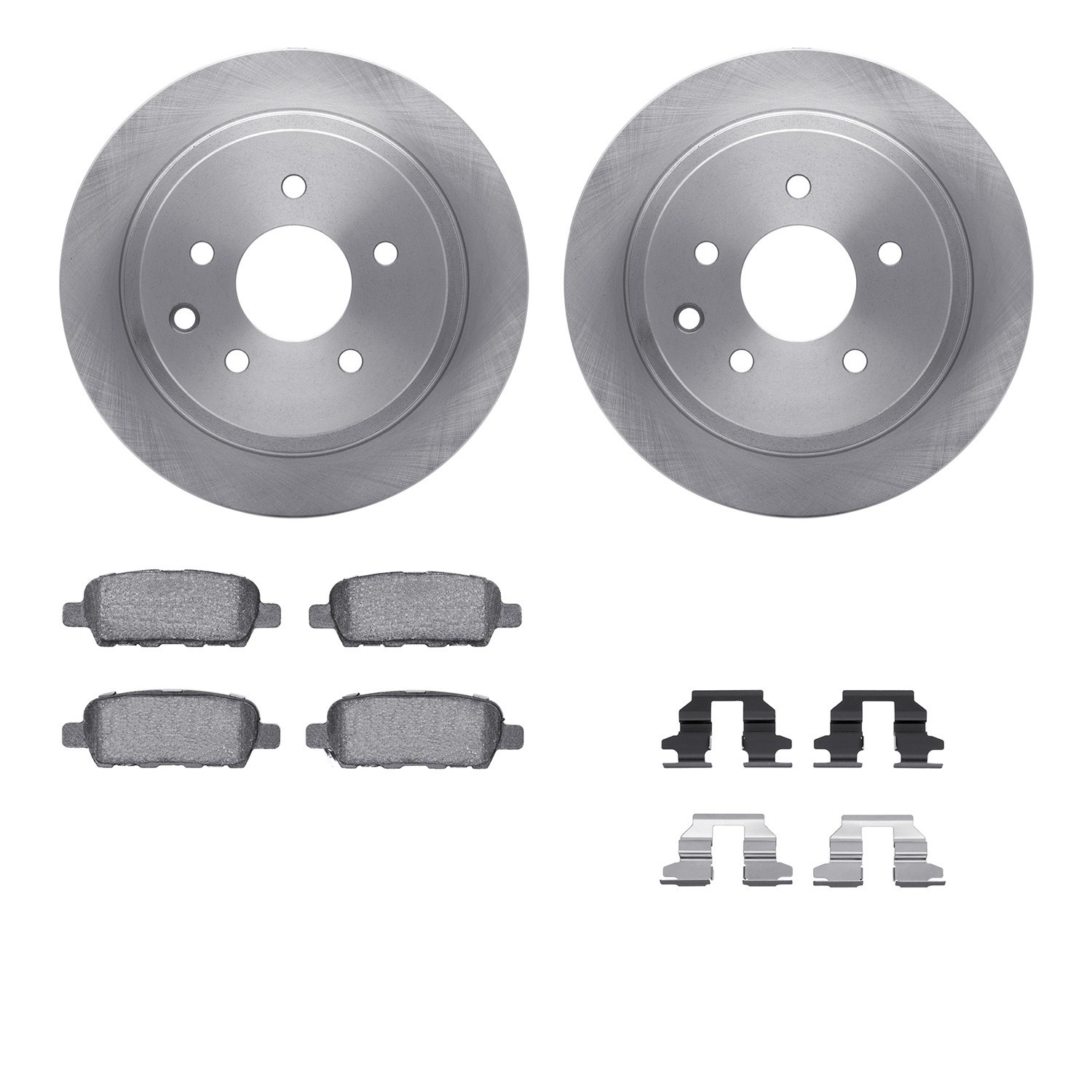 DYN 6612-67007 DFC Rotors with EURO 5000 Ceramic Brake Pads includes Hardware