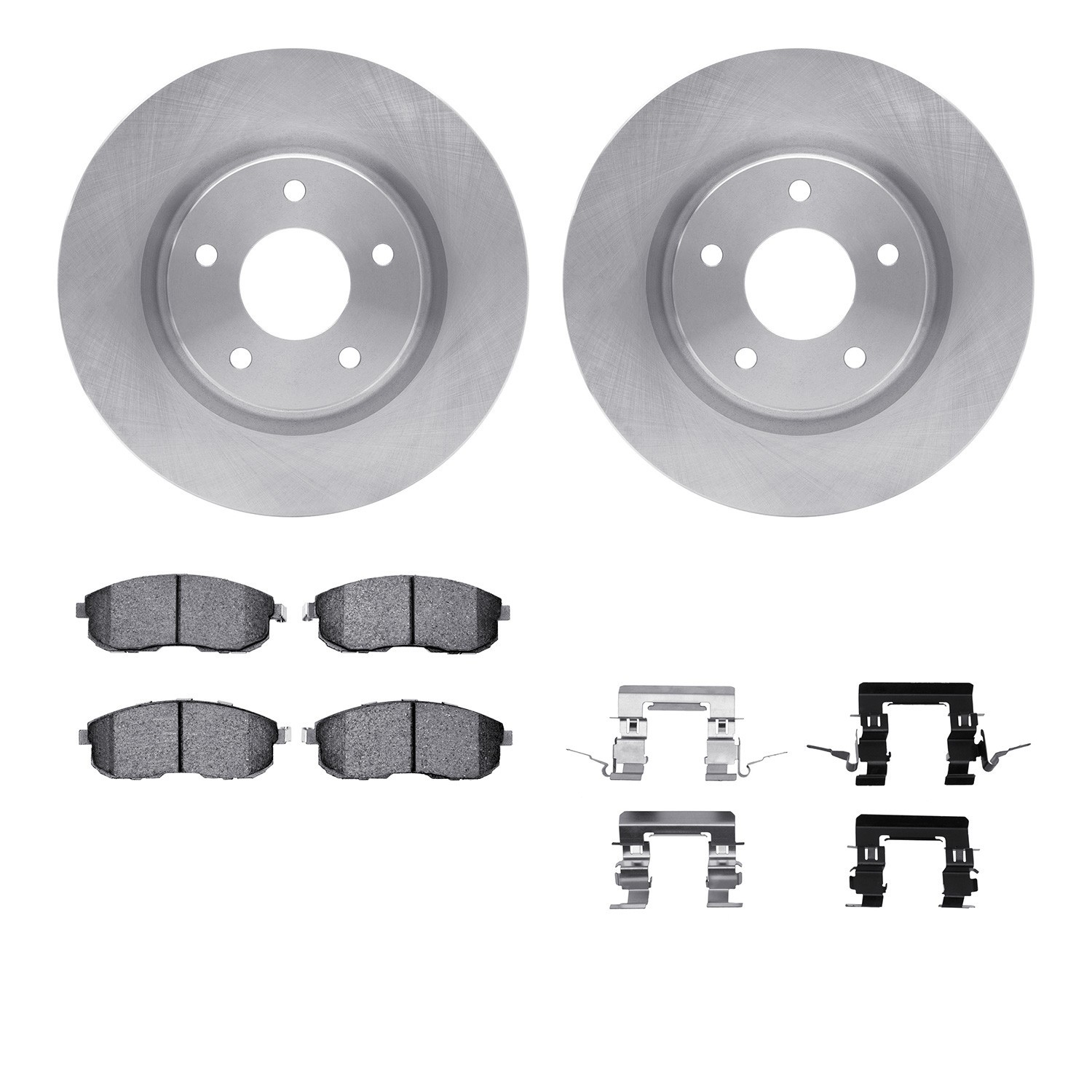 DYN 6612-67027 DFC Rotors with EURO 5000 Ceramic Brake Pads includes Hardware