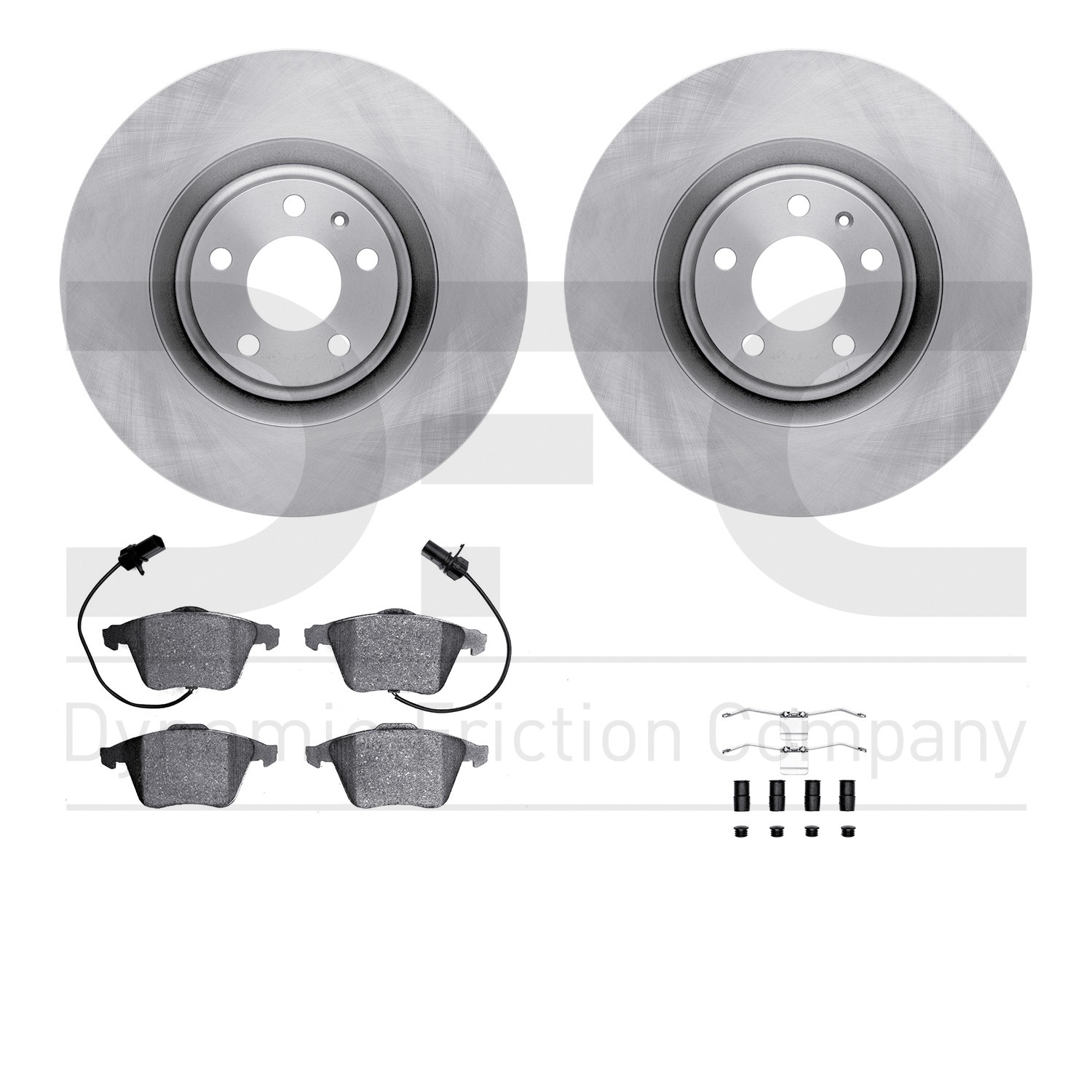 DYN 6612-73116 DFC Rotors with EURO 5000 Ceramic Brake Pads includes Hardware