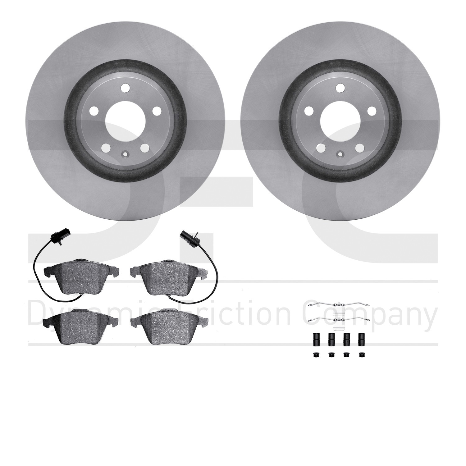 DYN 6612-73152 DFC Rotors with EURO 5000 Ceramic Brake Pads includes Hardware