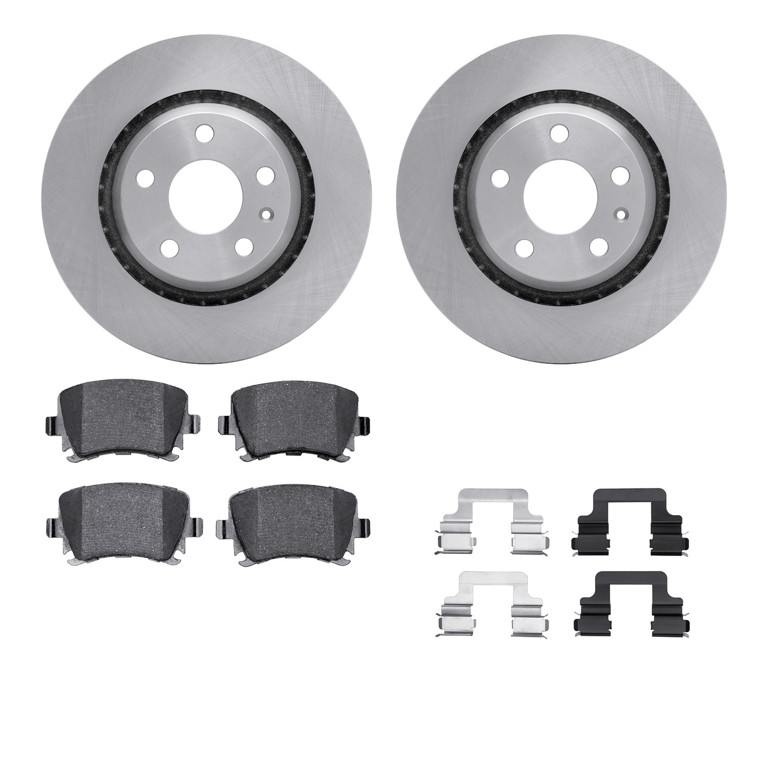 DYN 6612-73209 DFC Rotors with EURO 5000 Ceramic Brake Pads includes Hardware
