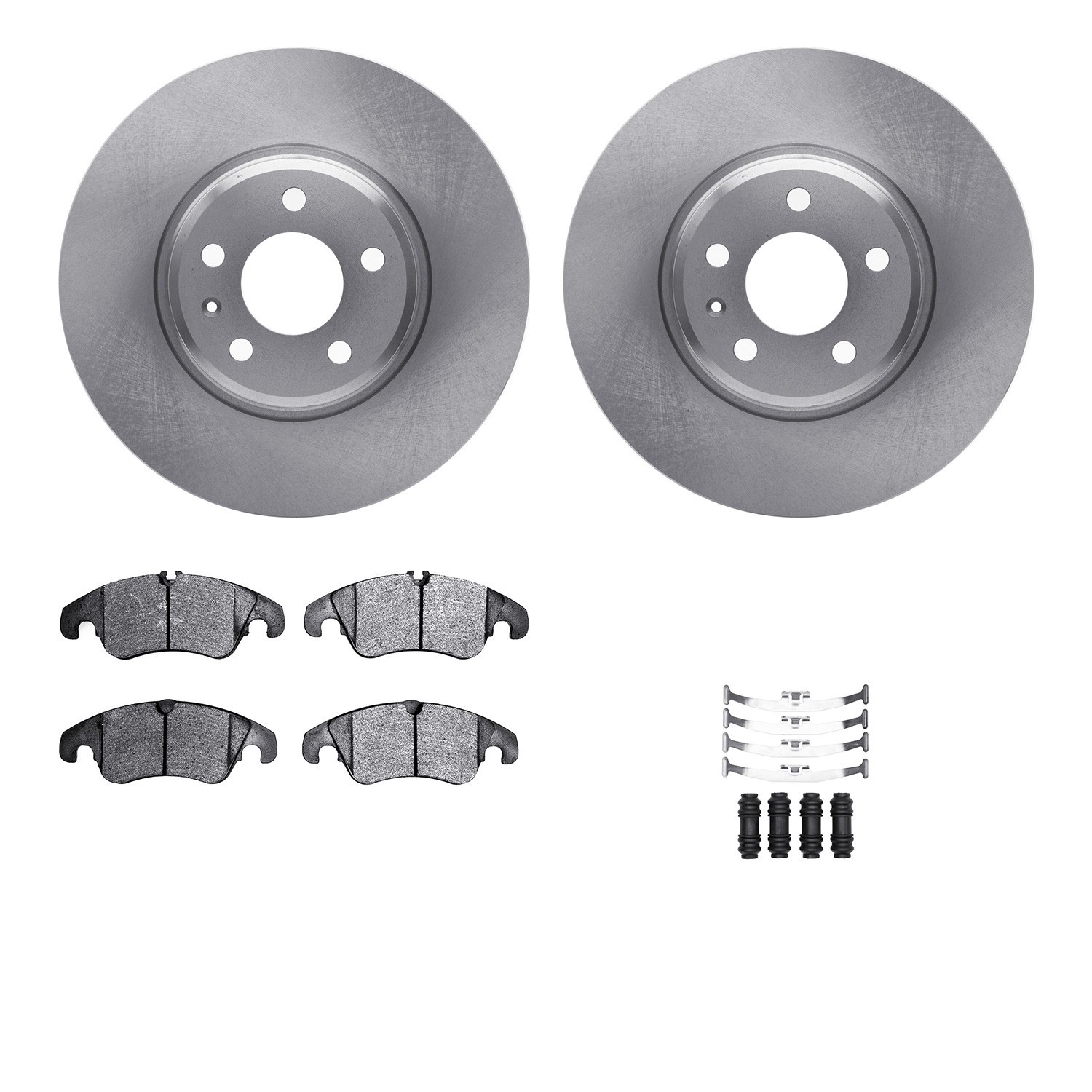 DYN 6612-73216 DFC Rotors with EURO 5000 Ceramic Brake Pads includes Hardware