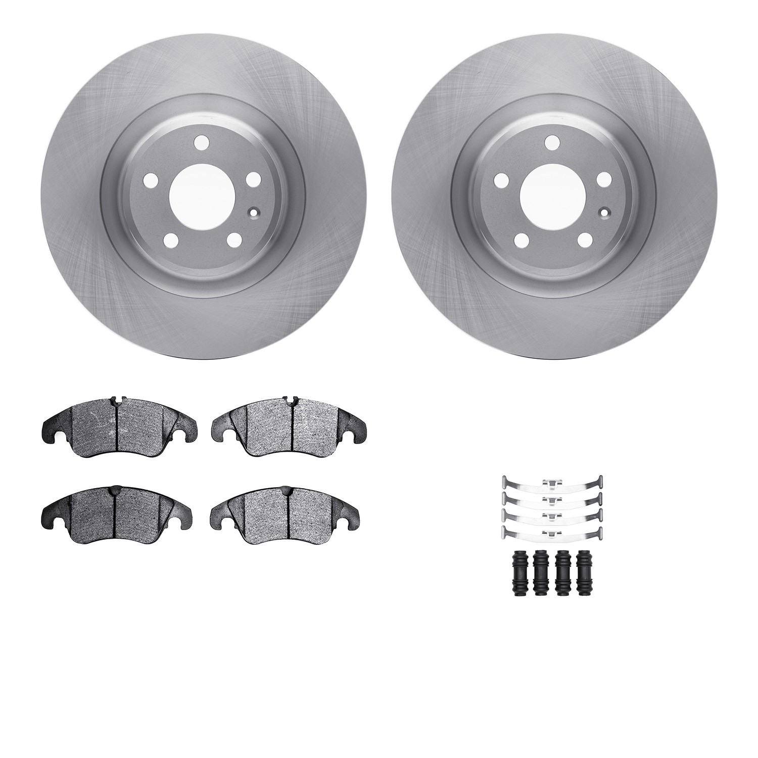 DYN 6612-73219 DFC Rotors with EURO 5000 Ceramic Brake Pads includes Hardware