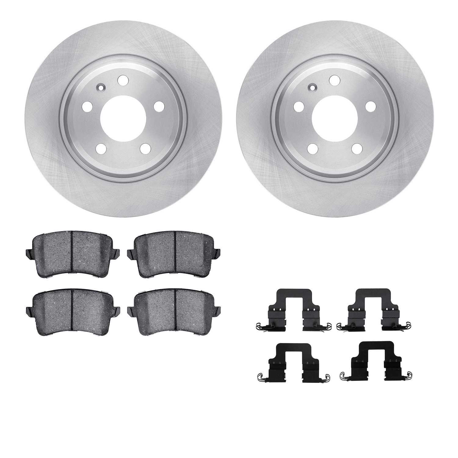 DYN 6612-73223 DFC Rotors with EURO 5000 Ceramic Brake Pads includes Hardware