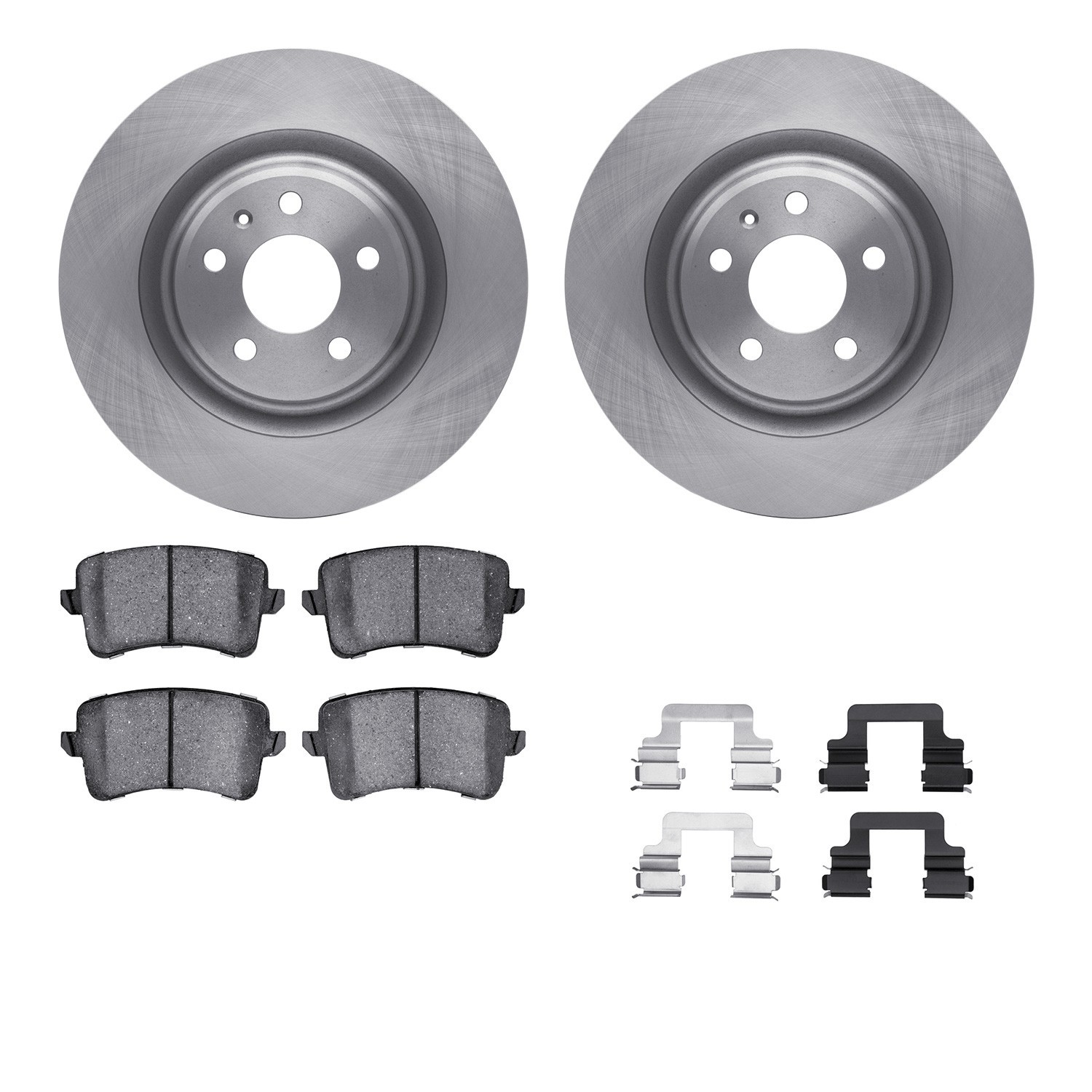 DYN 6612-73254 DFC Rotors with EURO 5000 Ceramic Brake Pads includes Hardware