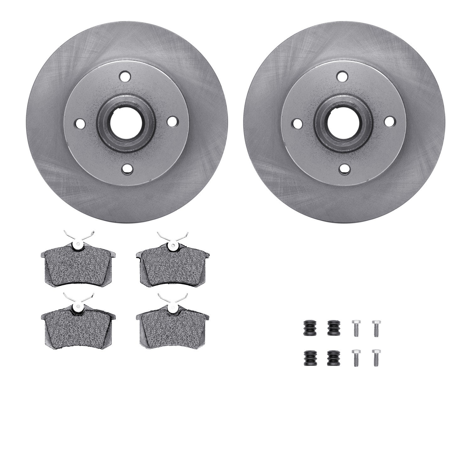DYN 6612-74022 DFC Rotors with EURO 5000 Ceramic Brake Pads includes Hardware