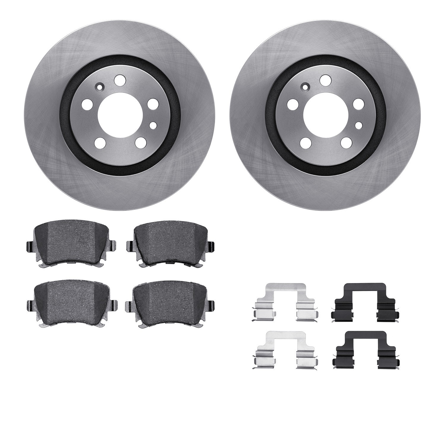 DYN-6612-74147 DFC Rotors with EURO 5000 Ceramic Brake Pads includes Hardware