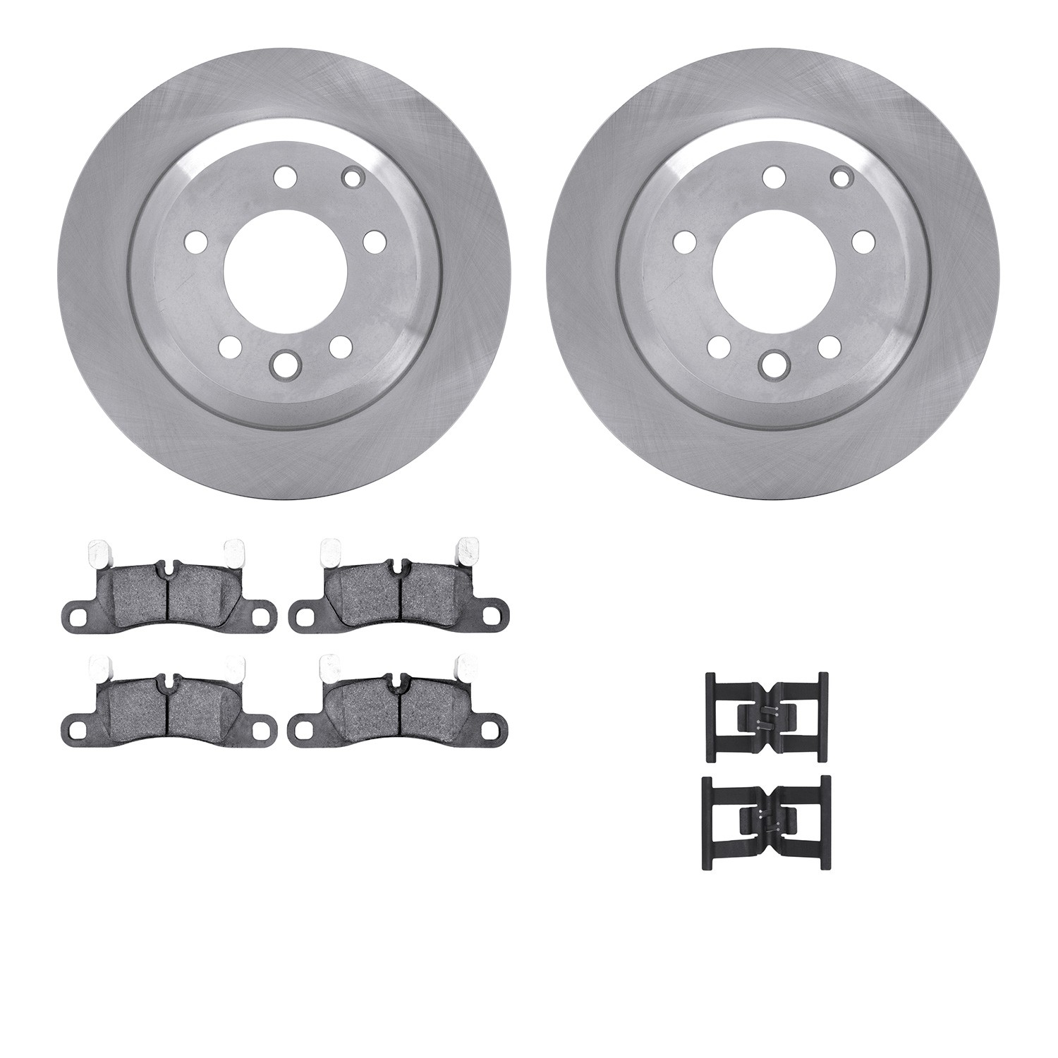 DYN 6612-74185 DFC Rotors with EURO 5000 Ceramic Brake Pads includes Hardware