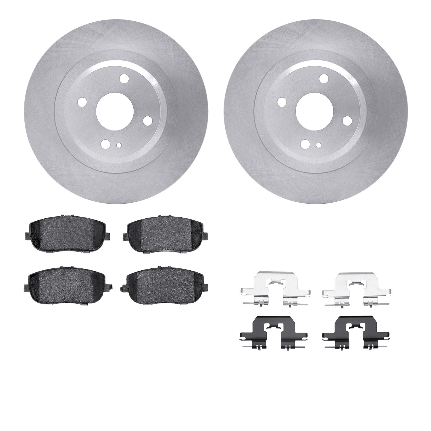 DYN 6612-80031 DFC Rotors with EURO 5000 Ceramic Brake Pads includes Hardware