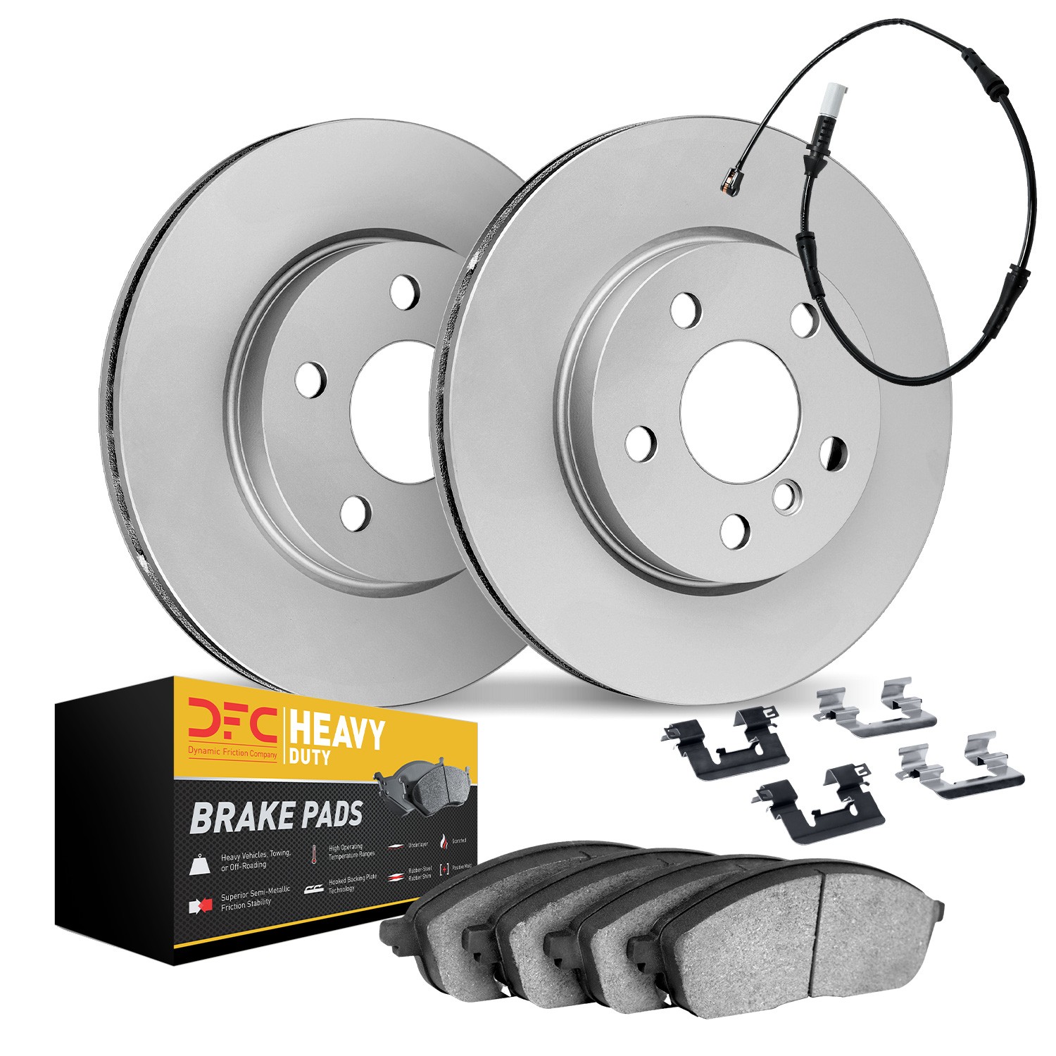 DYN 9222-63002 DFC Hi-Carbon Rotor - HD Brake Pad - Hardware and Sensor
