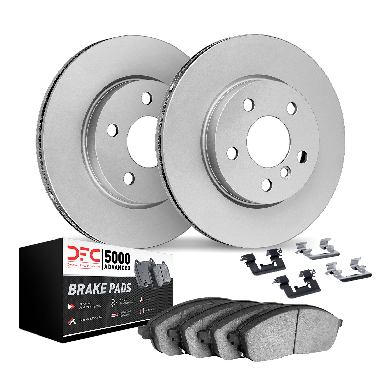 DYN 9512-11010 DFC Hi-Carbon Rotor w/5000 Brake Pads & HW Kit