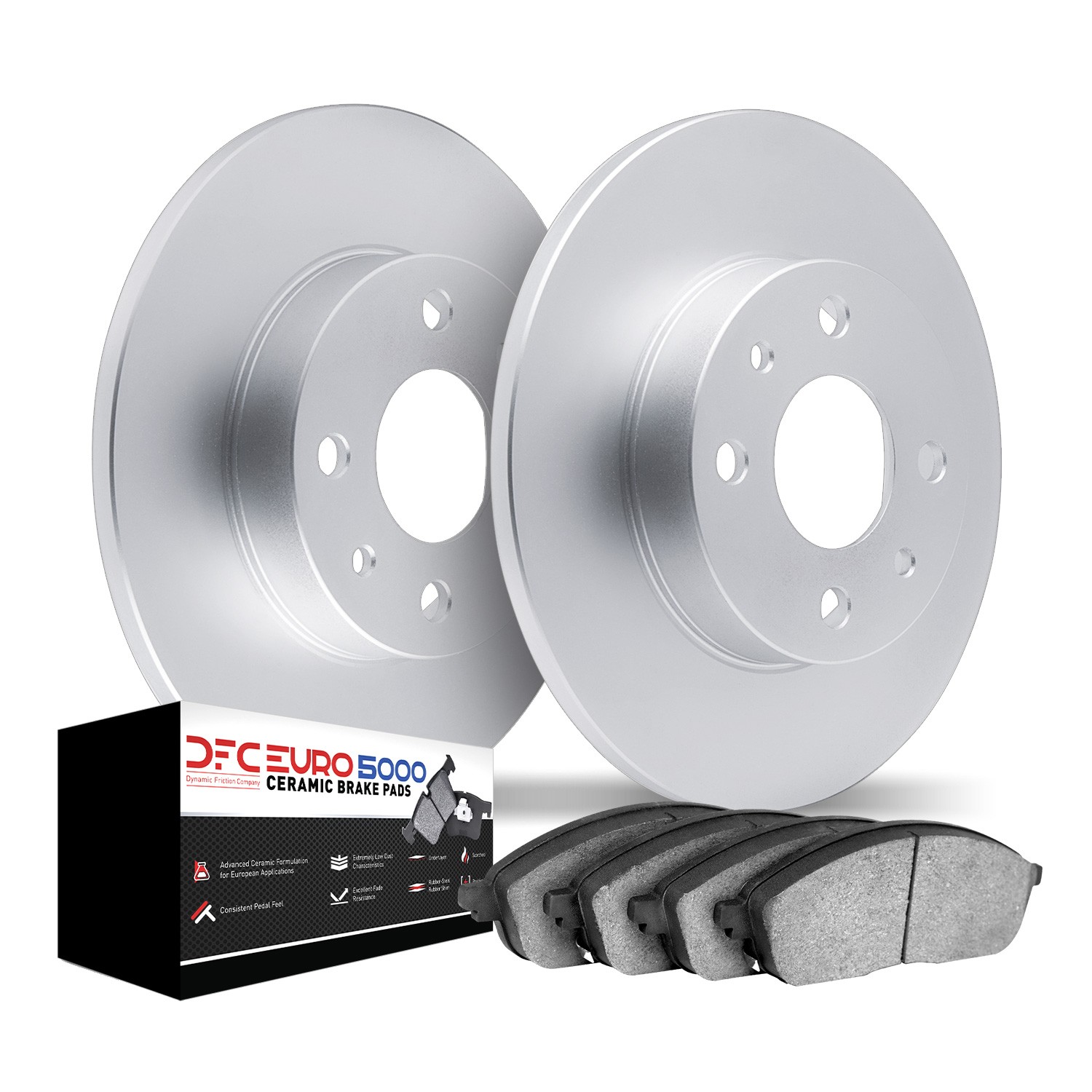 DYN 9602-02000 DFC GEOMET Rotors with EURO 5000 Ceramic Brake Pads