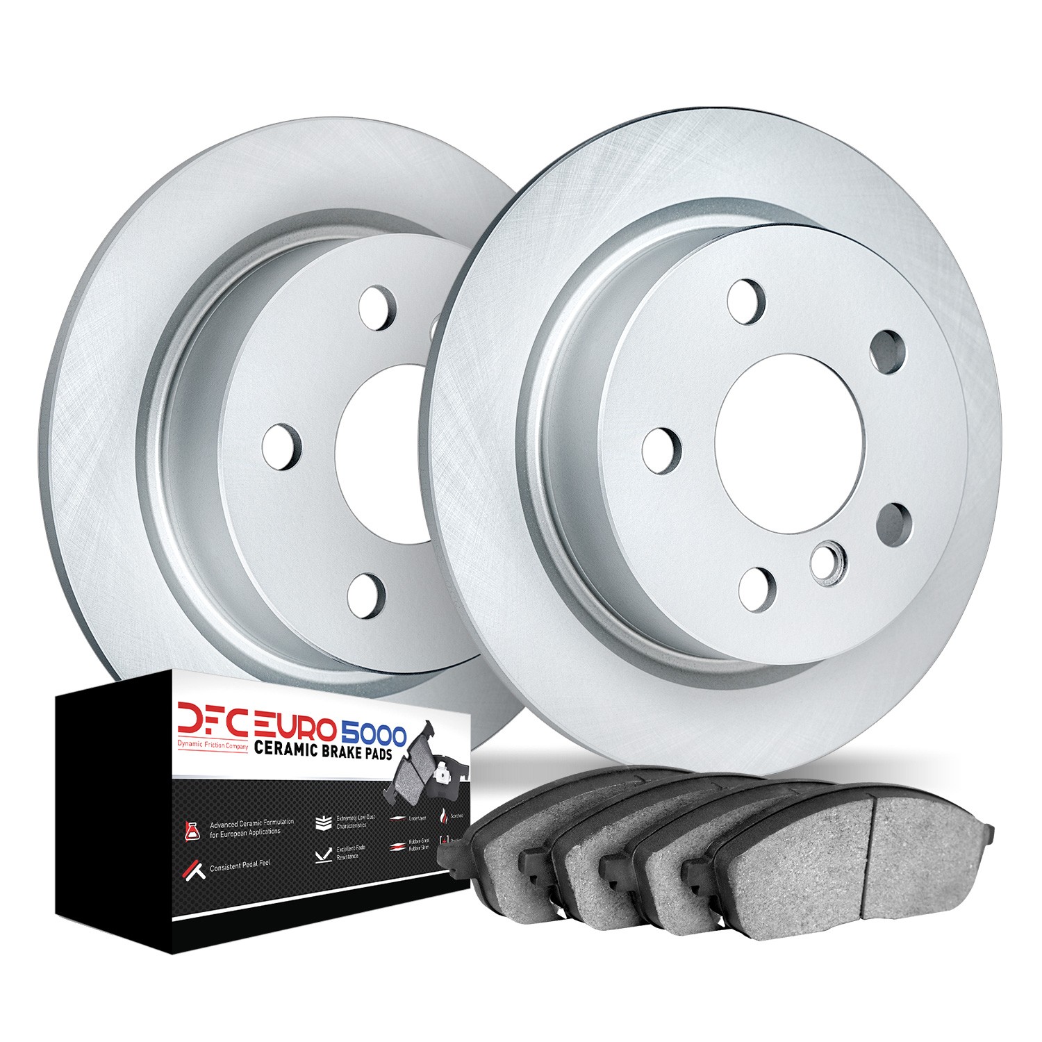 DYN 9602-73014 DFC GEOMET Rotors with EURO 5000 Ceramic Brake Pads