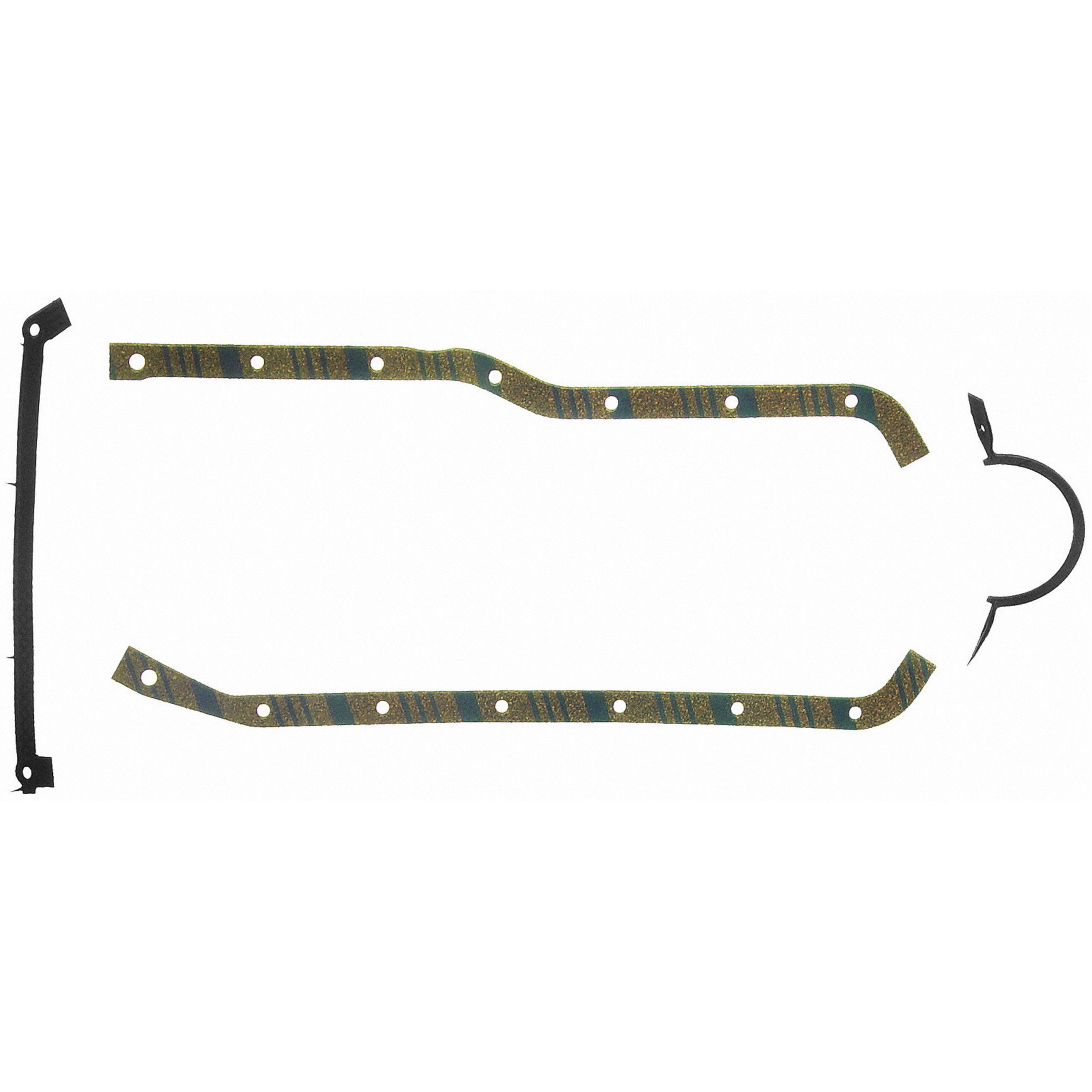Fel-Pro OS30139C-1 Engine Oil Pan Gasket Set Blue Stripe cork-rubber