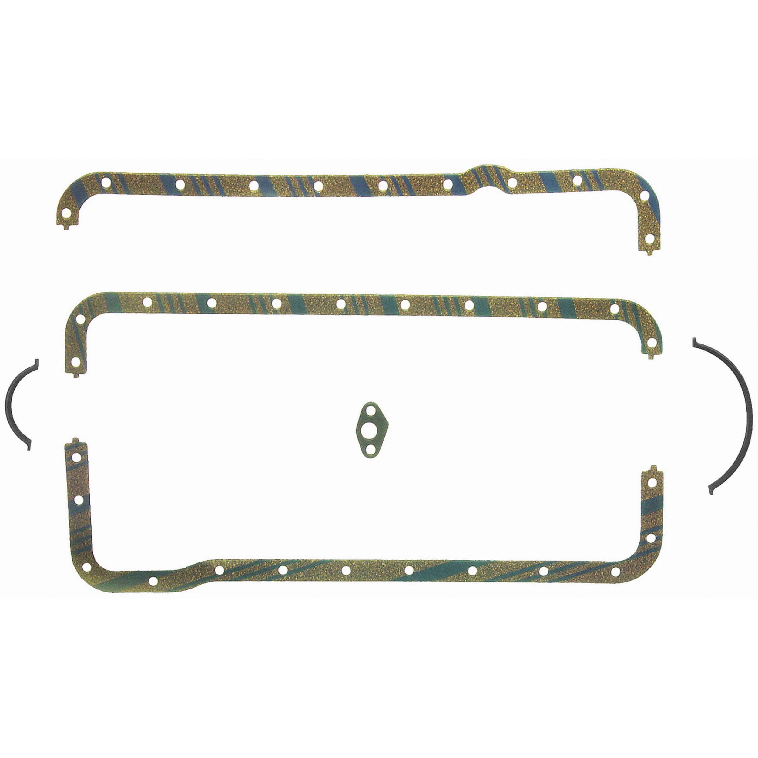 Fel-Pro OS30271C Engine Oil Pan Gasket Set Blue Stripe cork-rubber