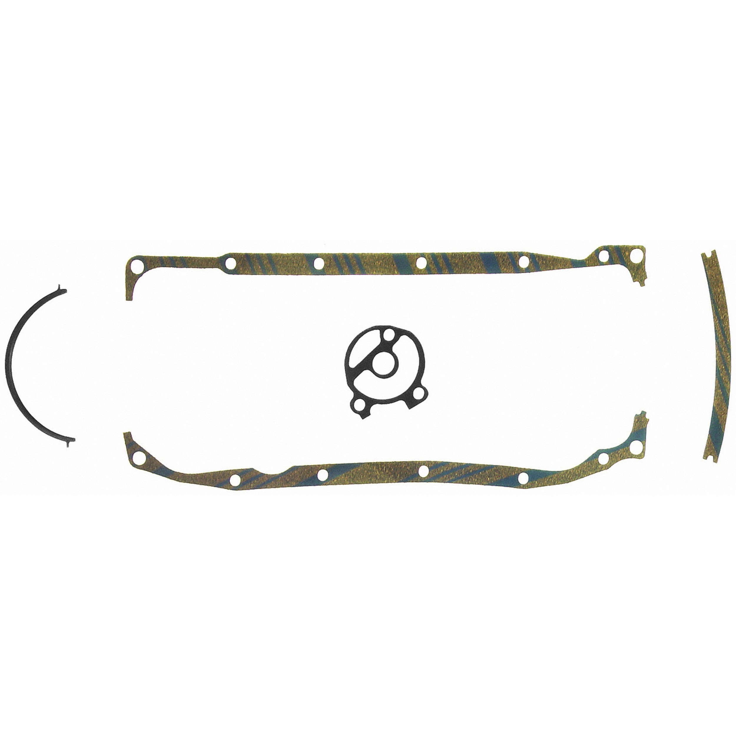Fel-Pro OS30433C Engine Oil Pan Gasket Set Blue Stripe cork-rubber
