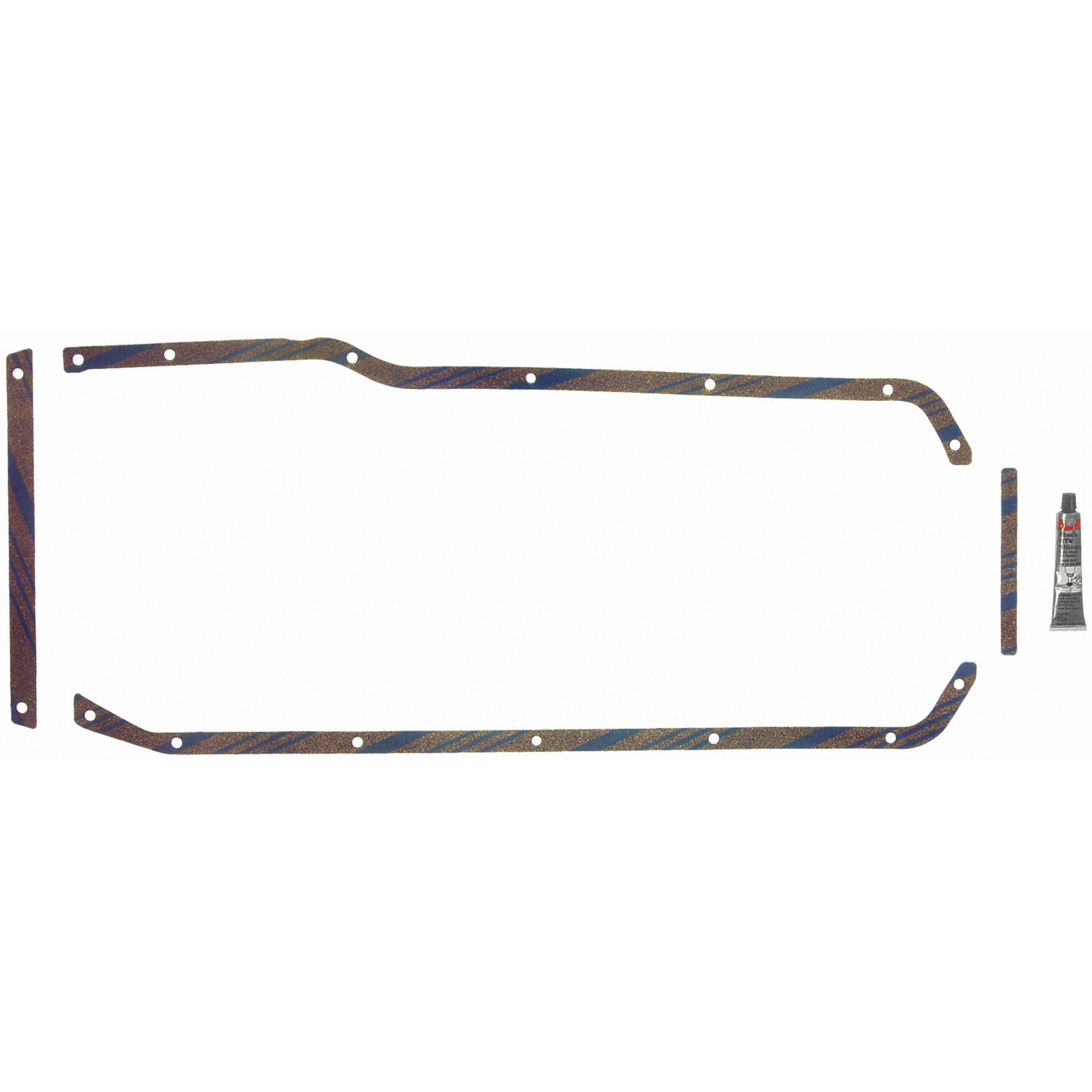 Fel-Pro OS30462C Engine Oil Pan Gasket Set Blue Stripe cork-rubber - Image 2