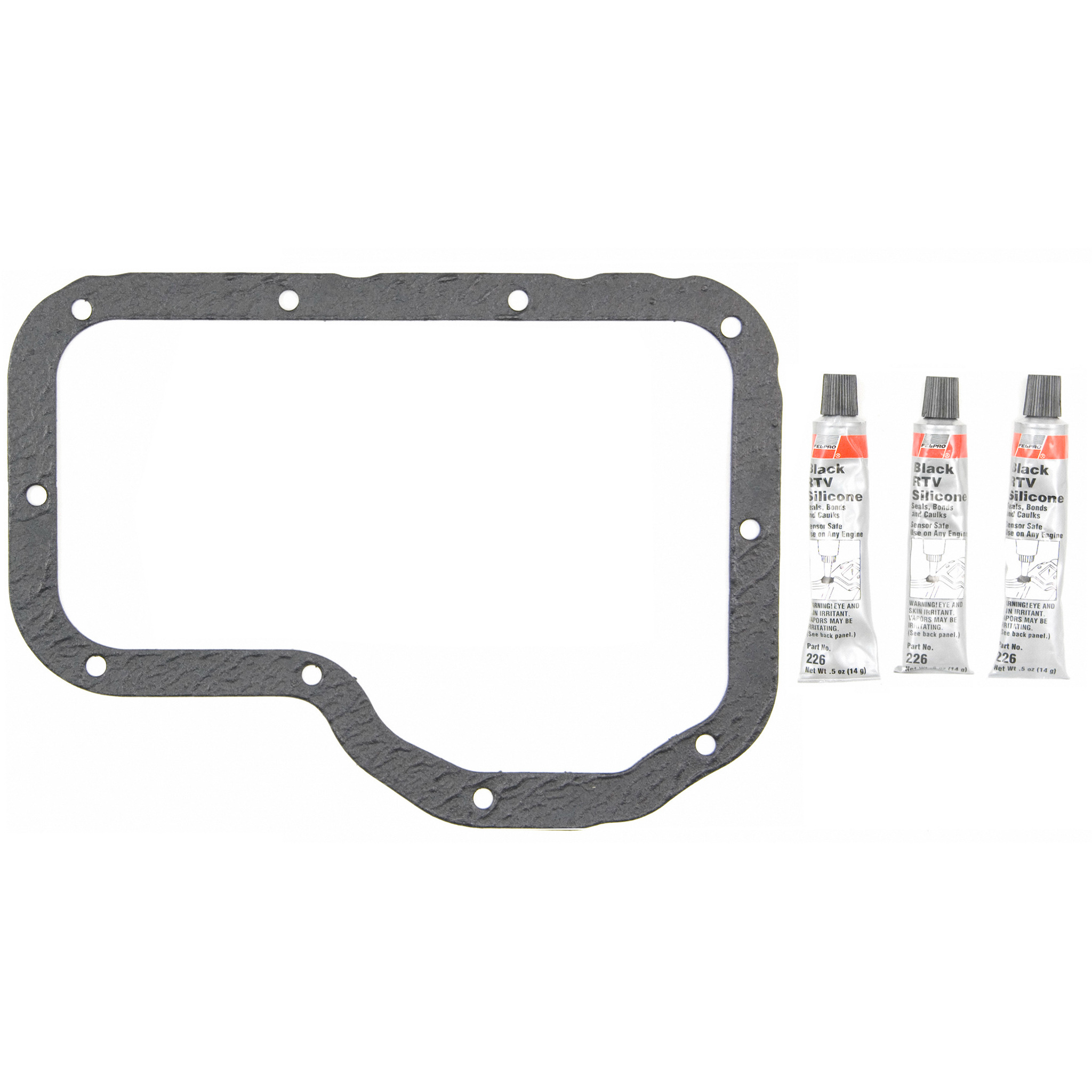 Fel-Pro OS30771 Engine Oil Pan Gasket Set High-temperature Rubber-coated fiber