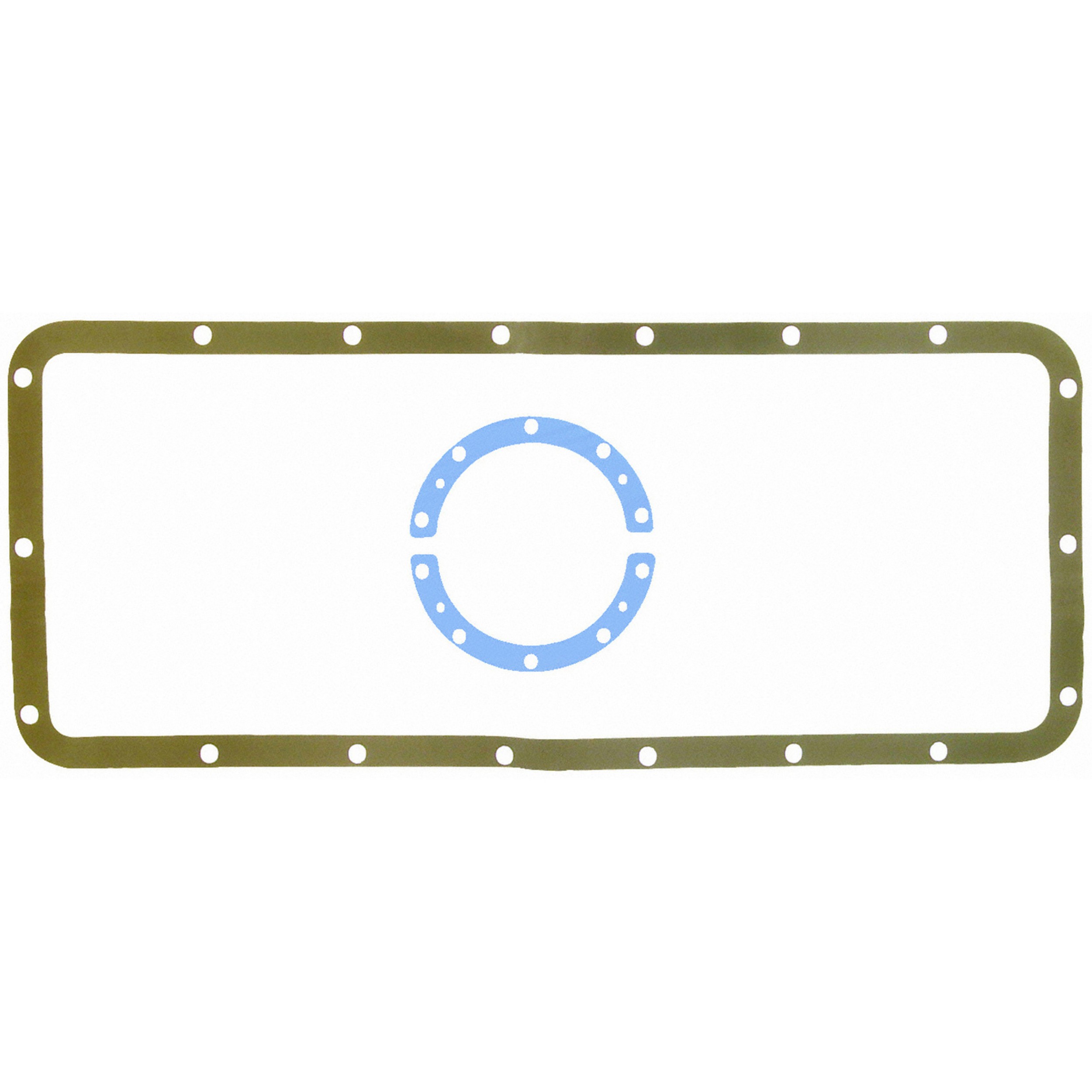 Fel-Pro OS5741D Engine Oil Pan Gasket Set 18 Bolt Hole One Piece Gasket