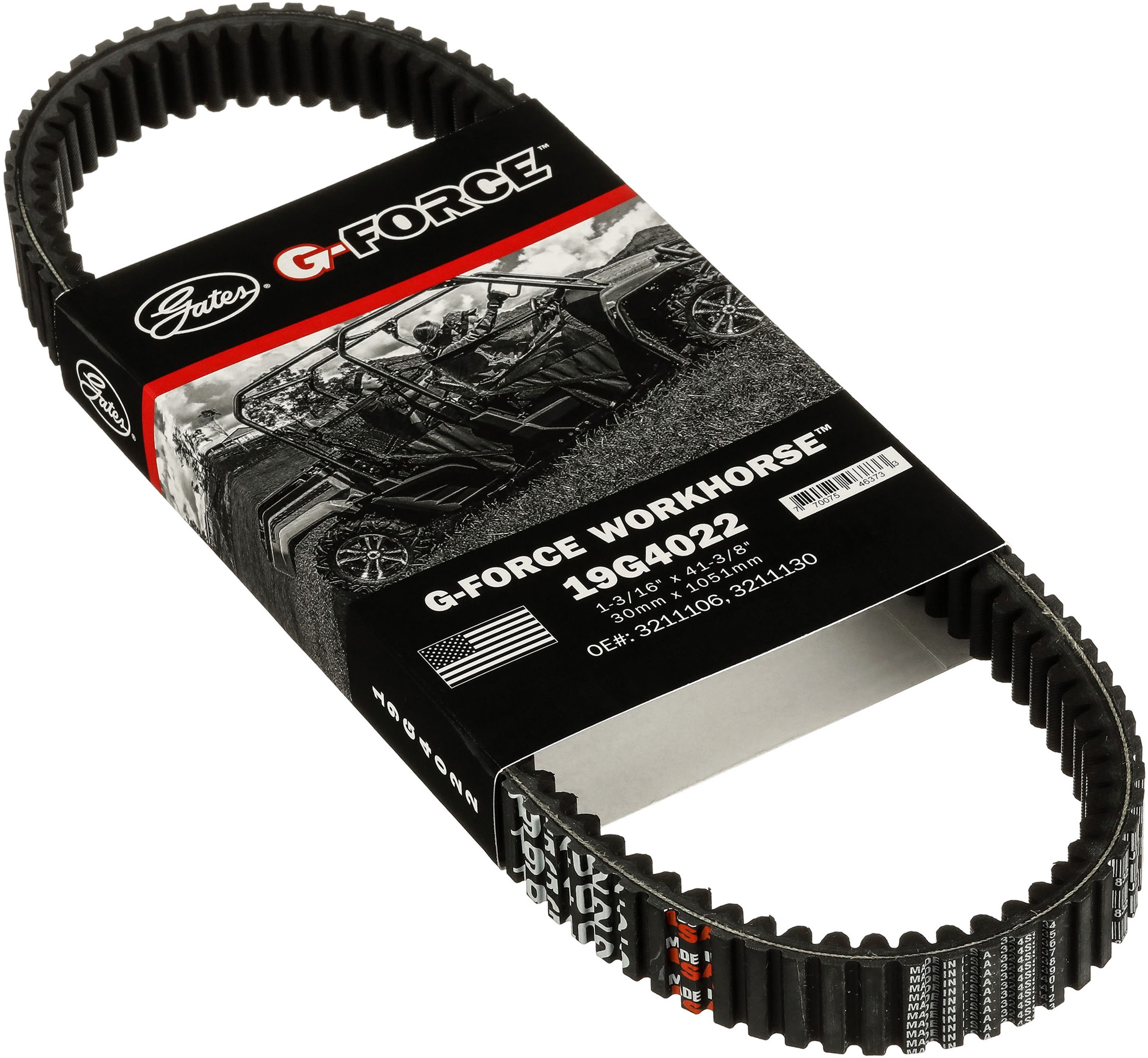 Gates 19G4022 G-Force Workhorse Continuously Variable Transmission (CVT) Belt