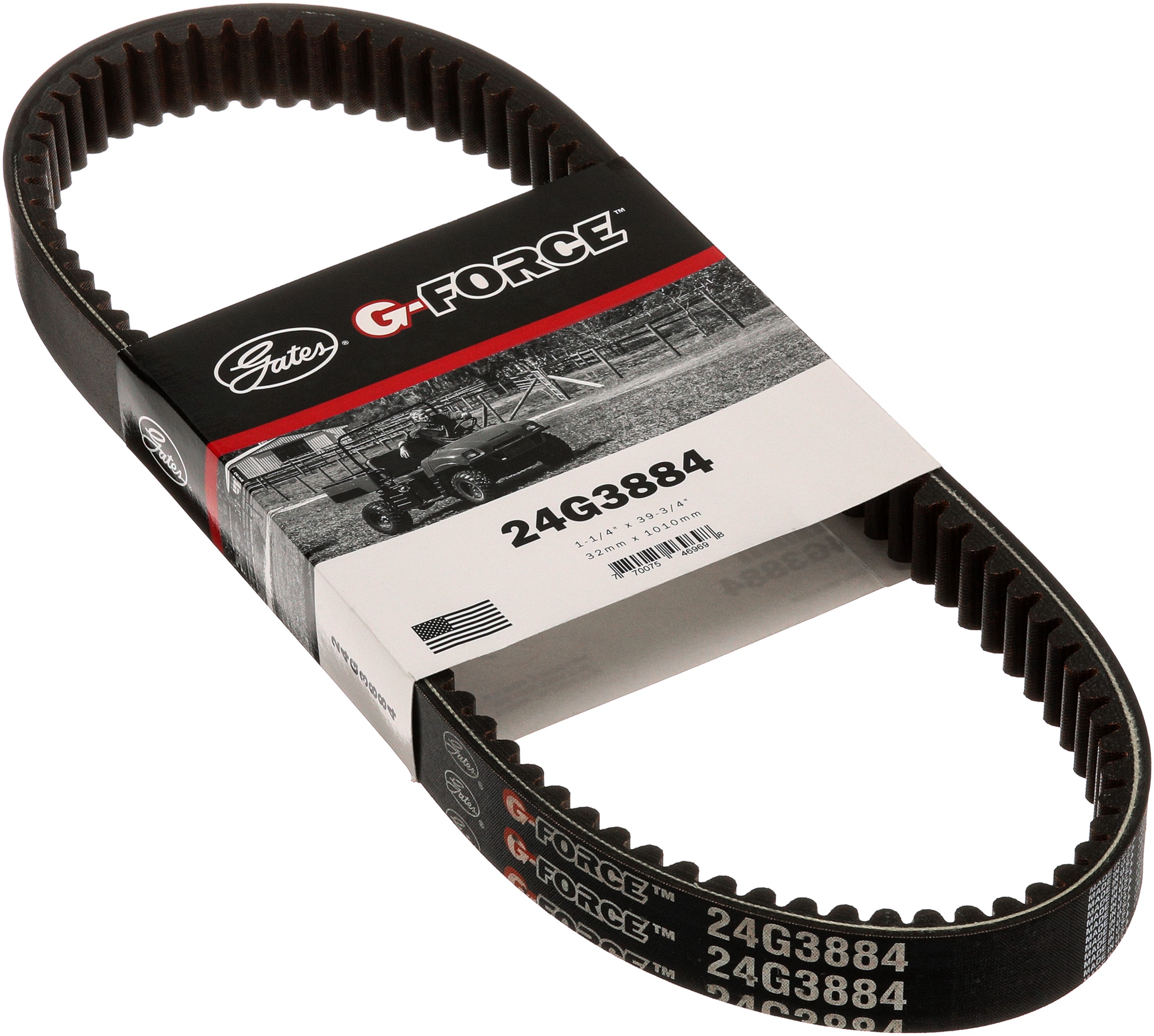 Gates 24G3884 G-Force Workhorse Continuously Variable Transmission (CVT) Belt