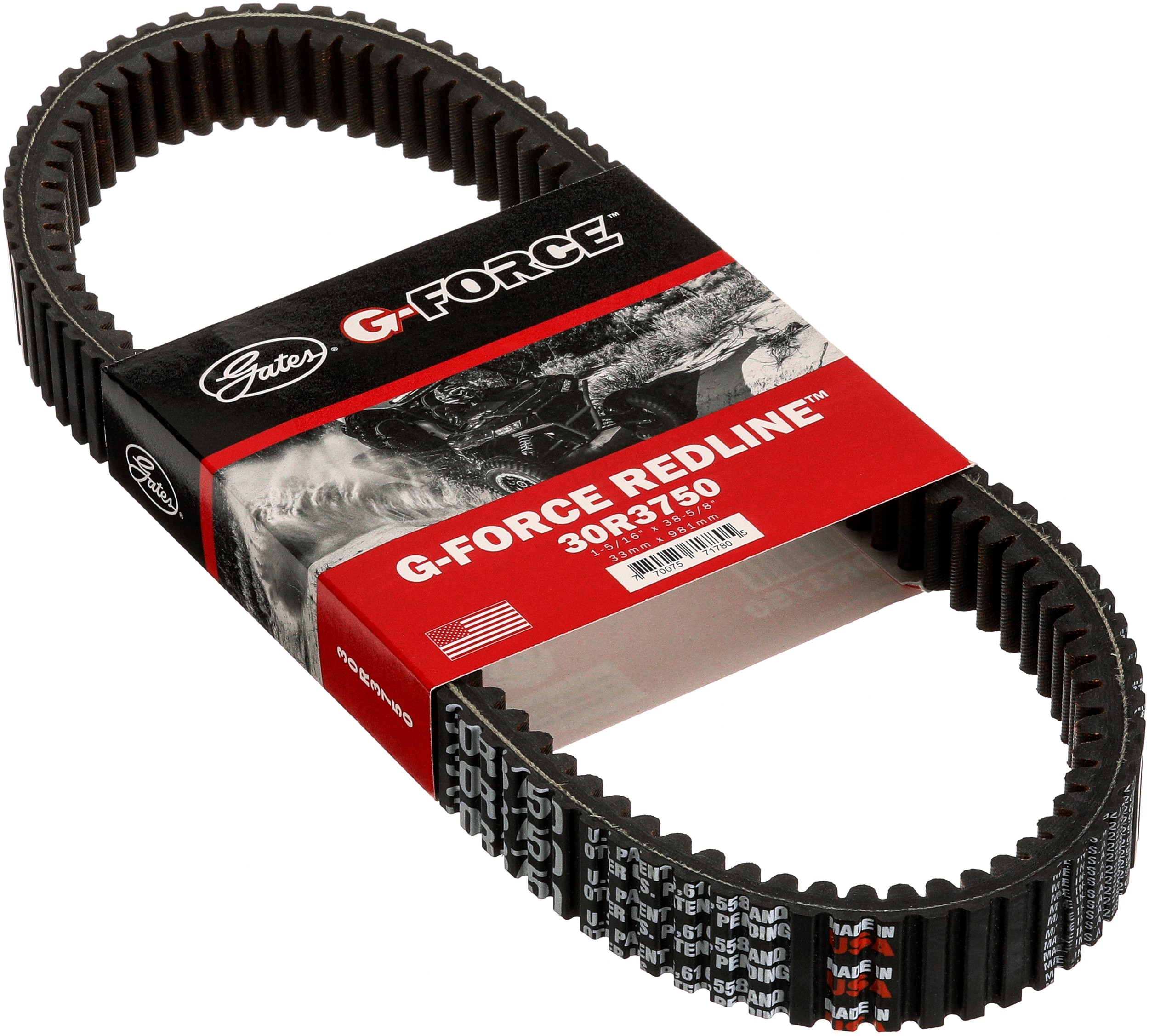 Gates 30R3750 G-Force Redline Continuously Variable Transmission (CVT) Belt