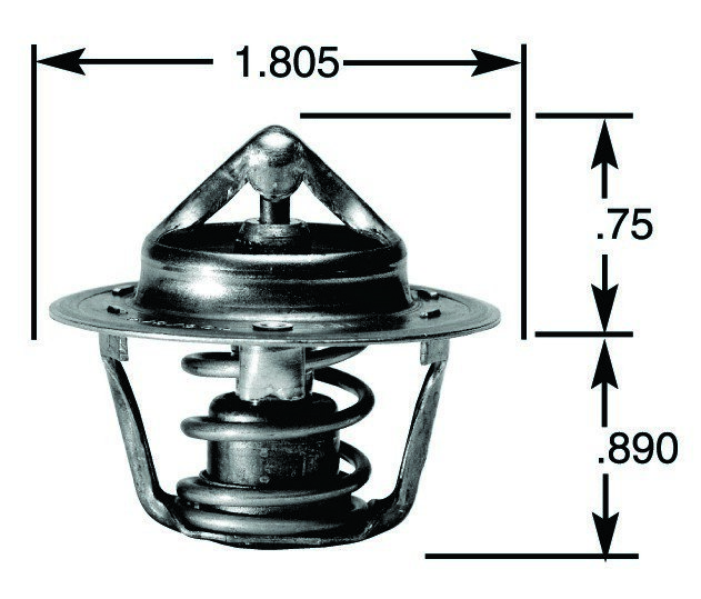 Gates 33849 OE Type Engine Coolant Thermostat - Image 2